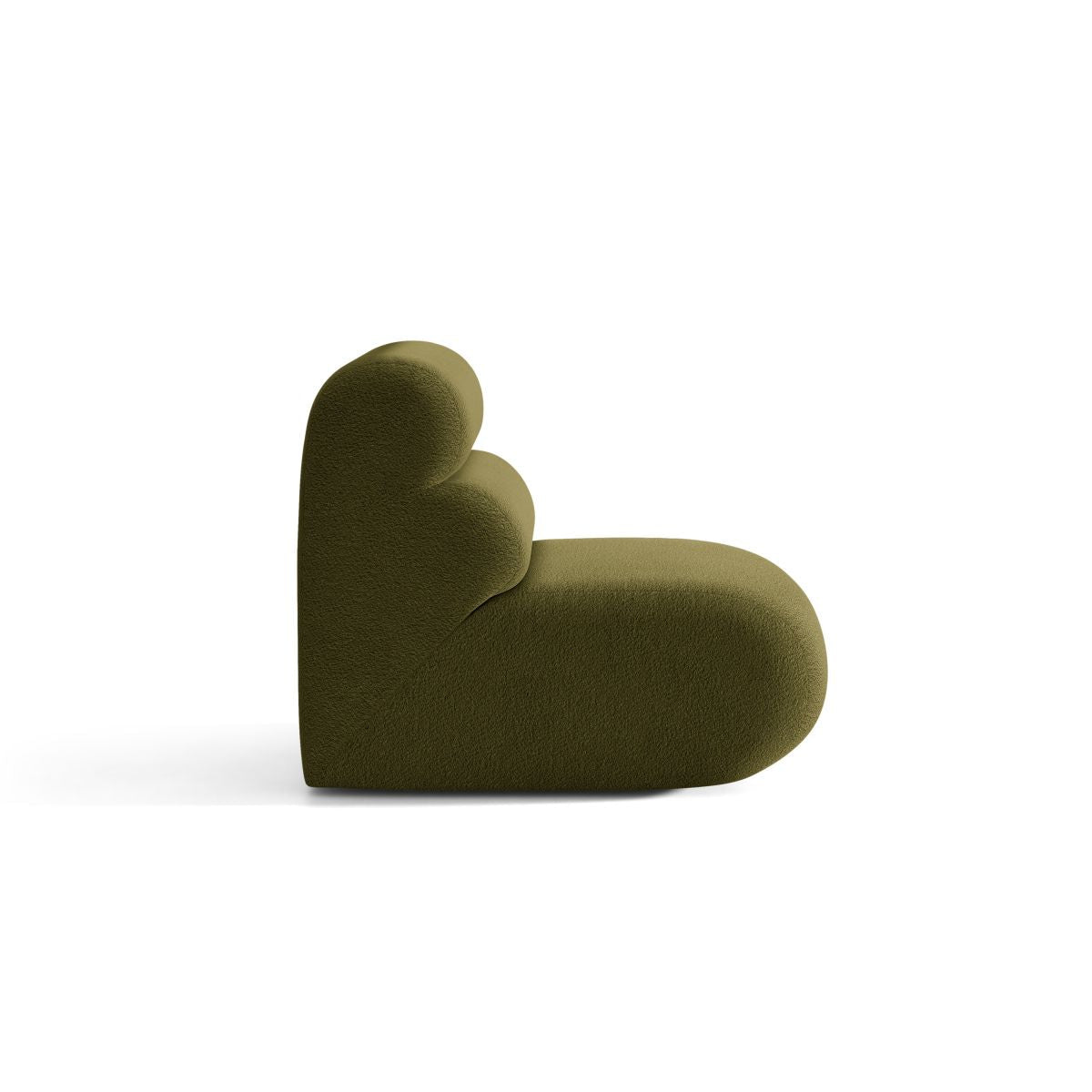 Neo fauteuil / module olijfgroene boucle