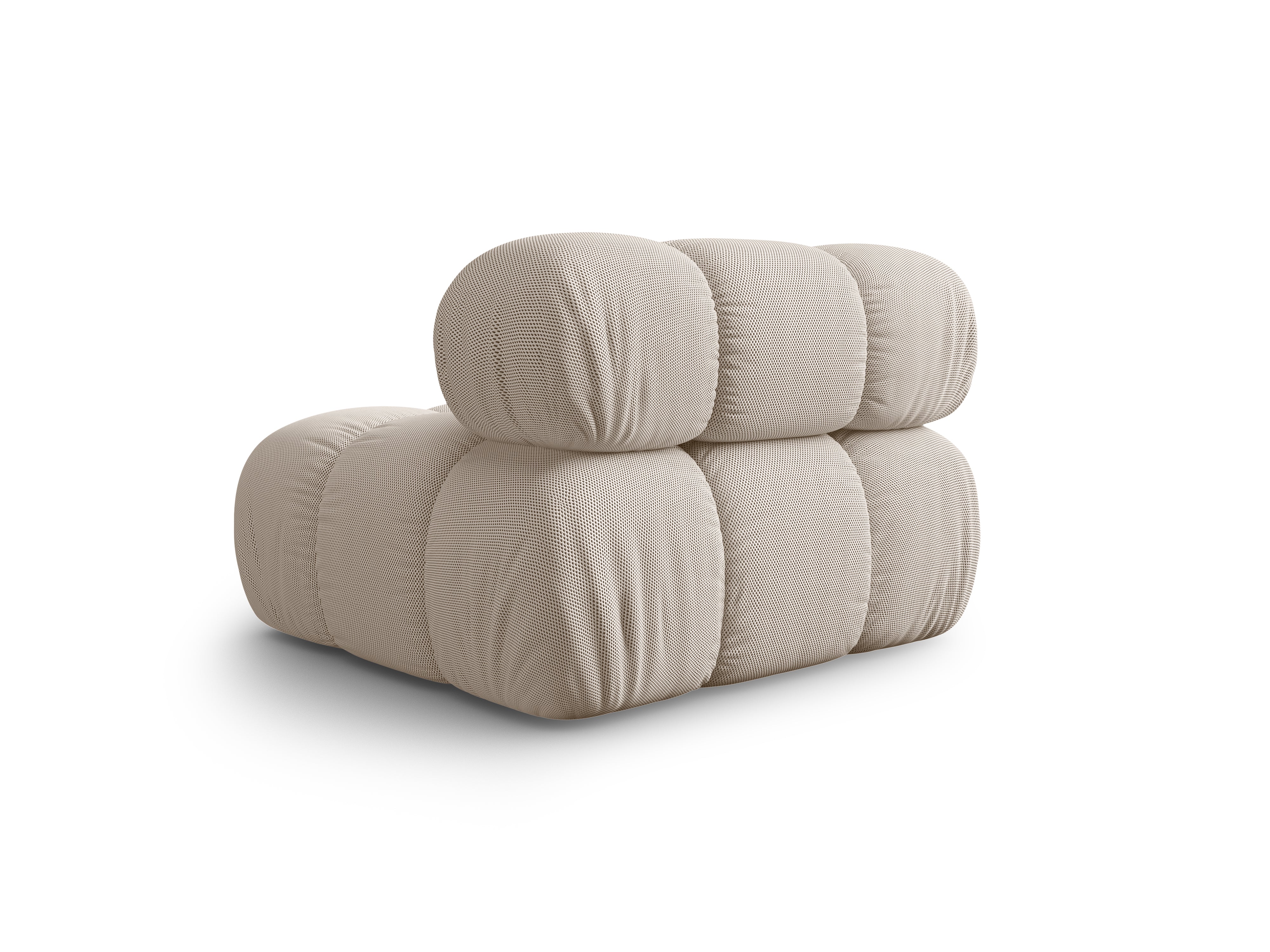 Fauteuil / module BELLIS beige 3D stof