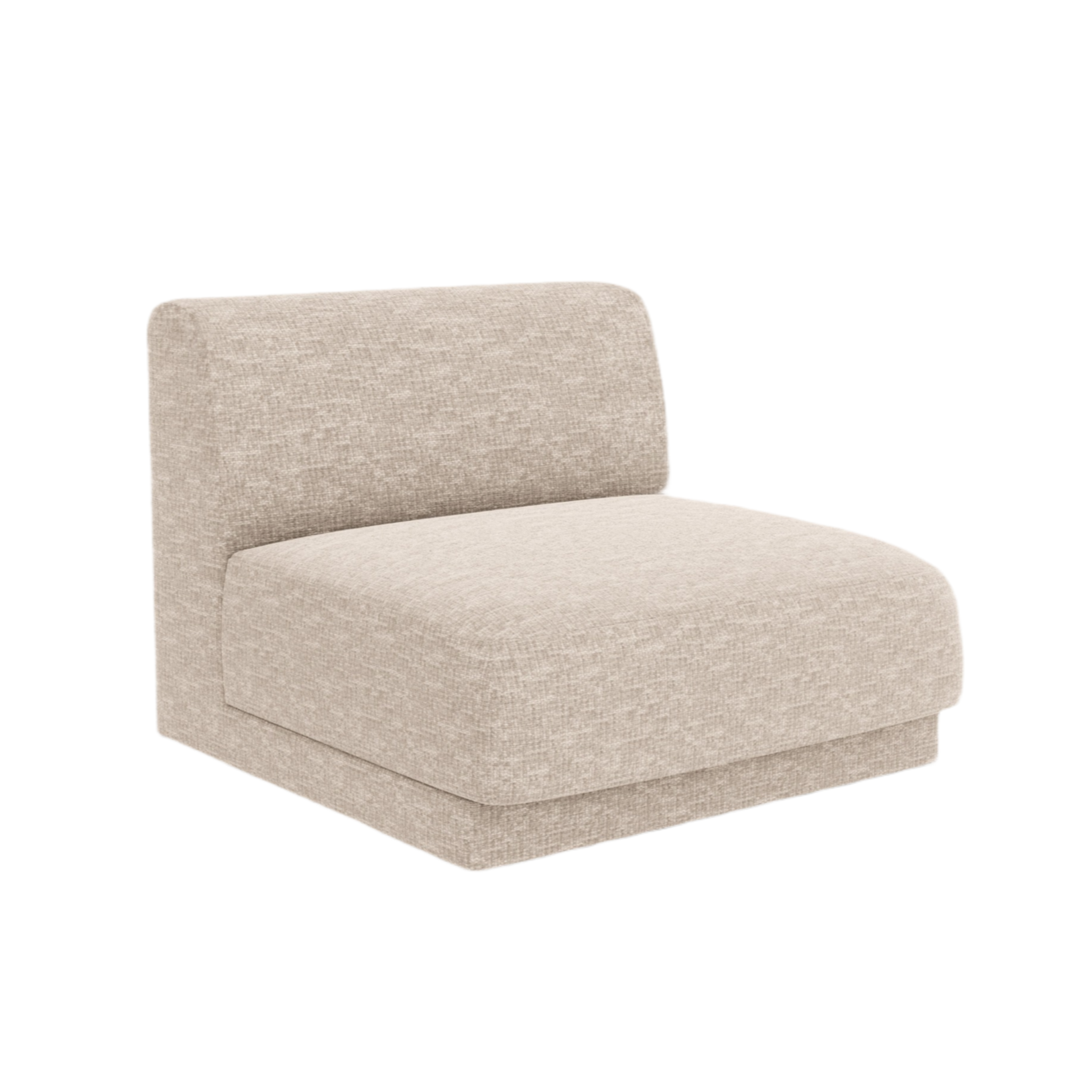 Armchair / module MILEY beige chenille