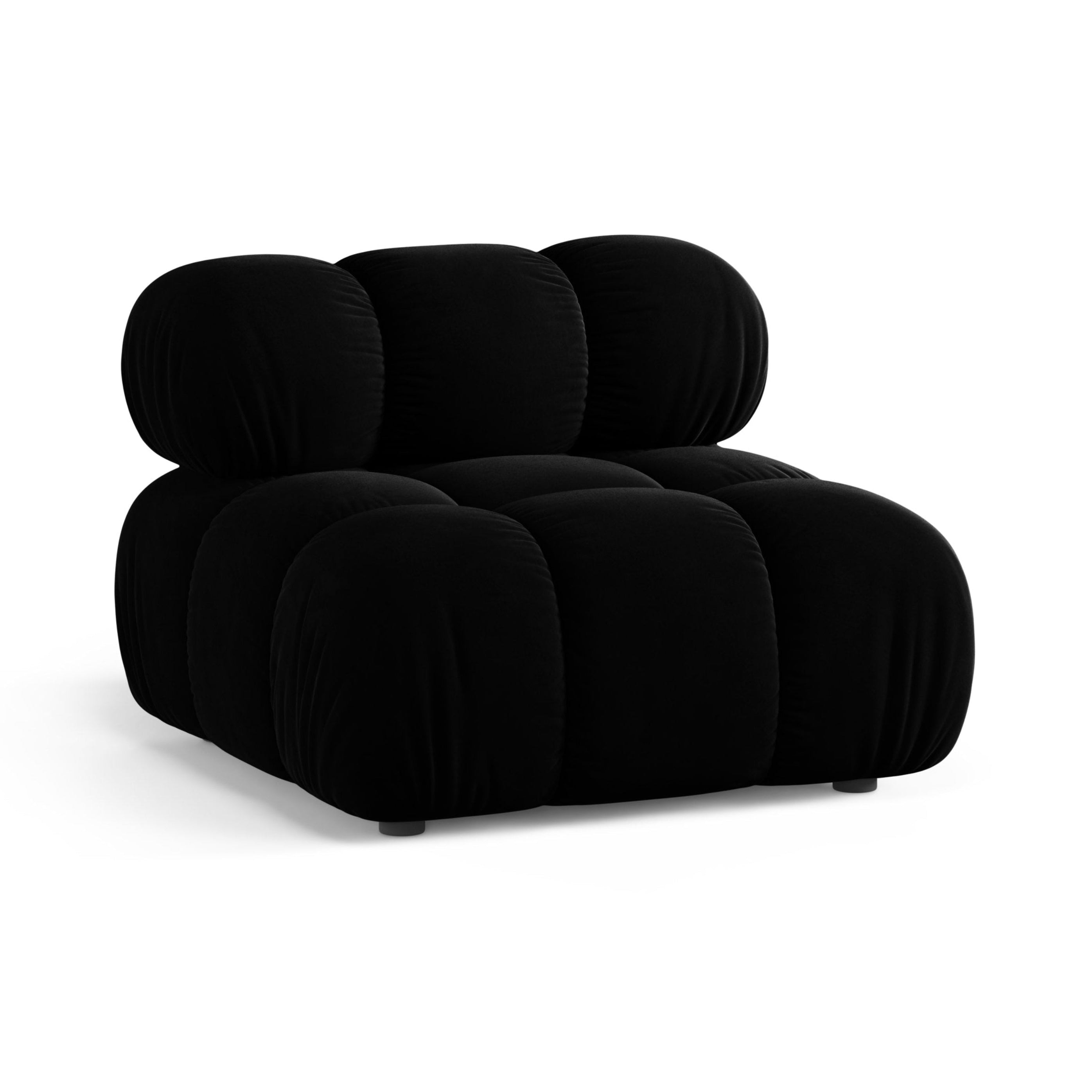 Fauteuil / module BELLIS zwart fluweel