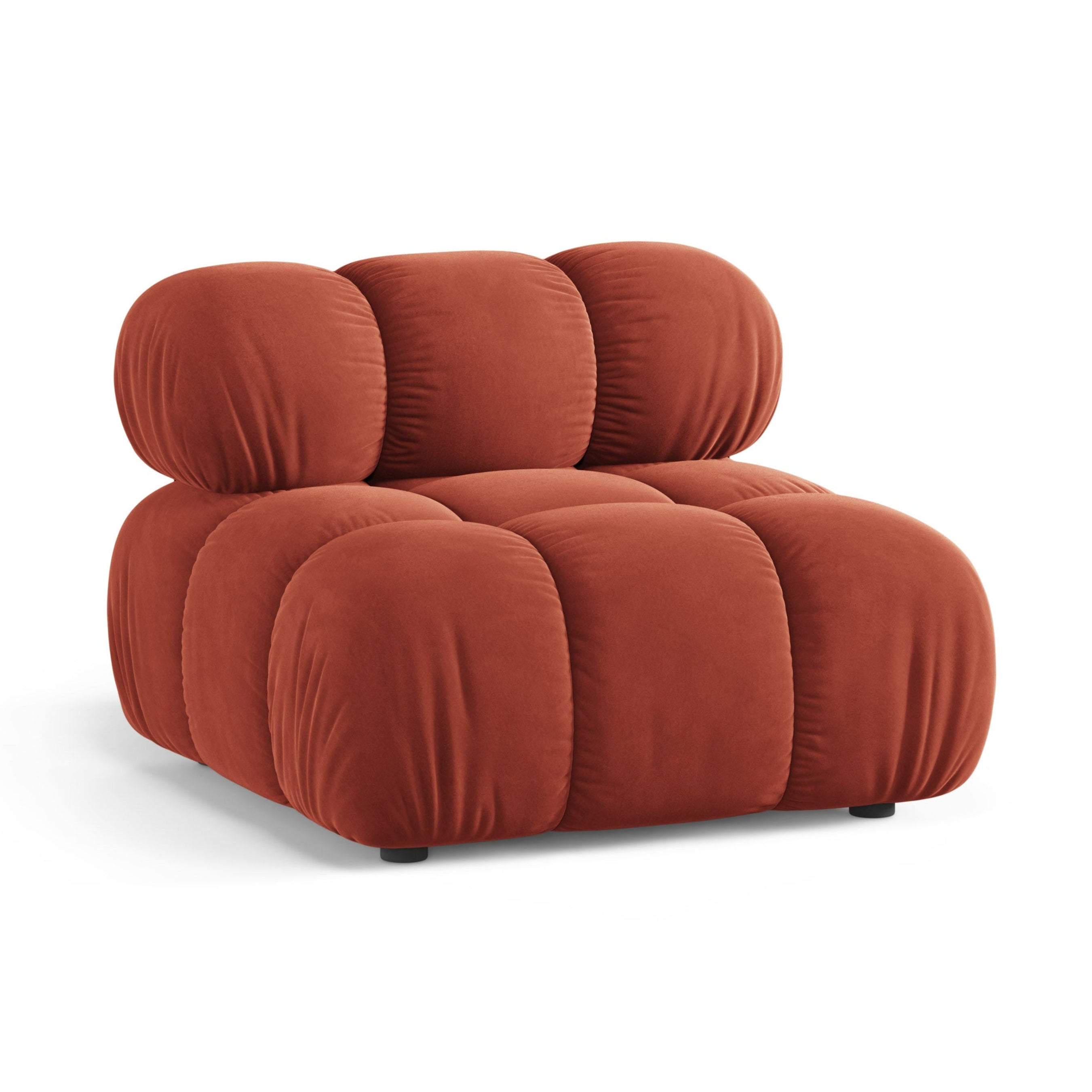 BELLIS fauteuil / module in koraalvelours