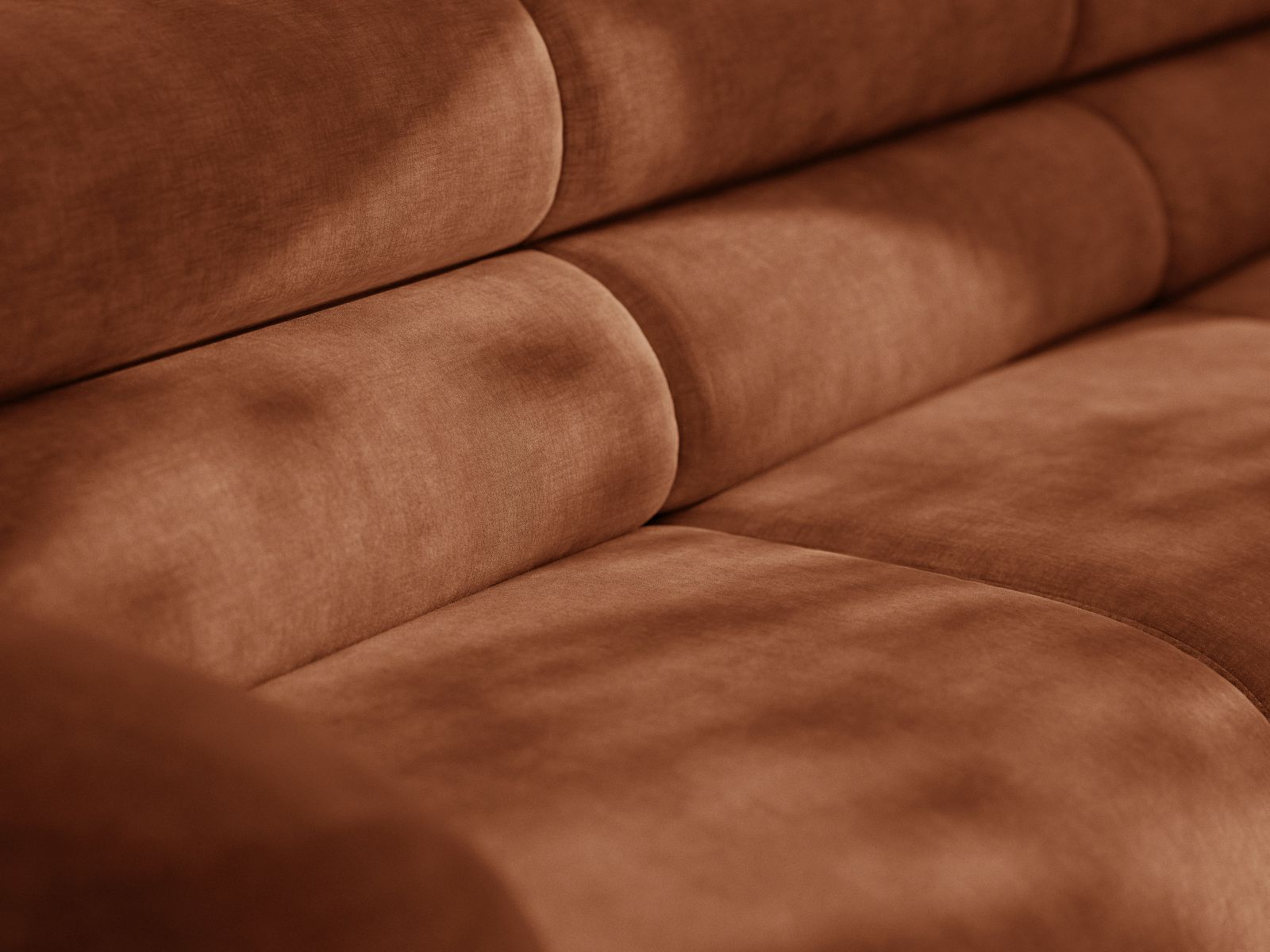 Neo fauteuil / module in baksteen chenille