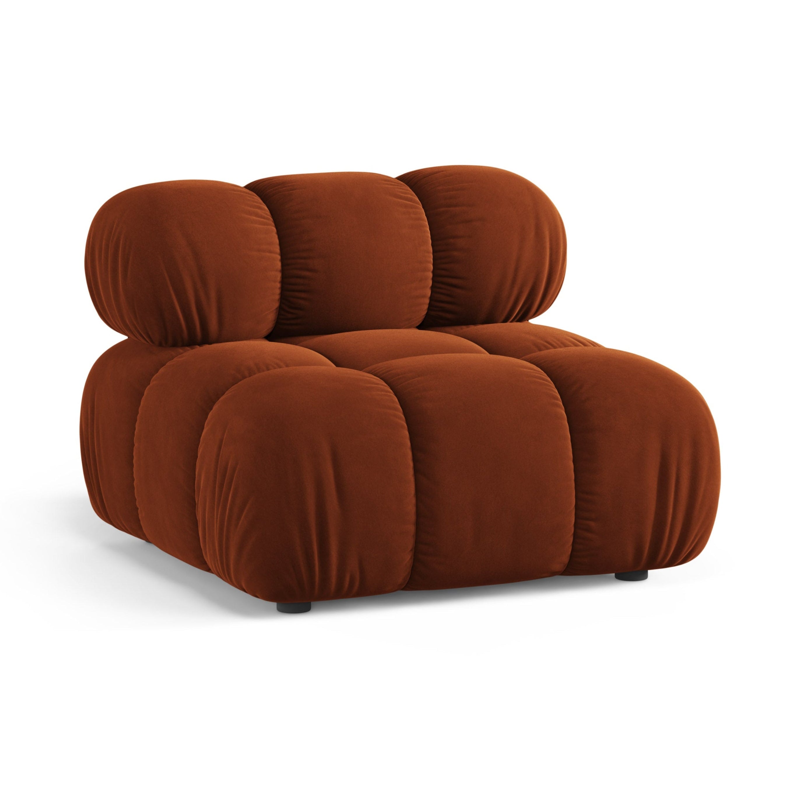 Fauteuil / modulaire fluwelen BELLIS baksteen