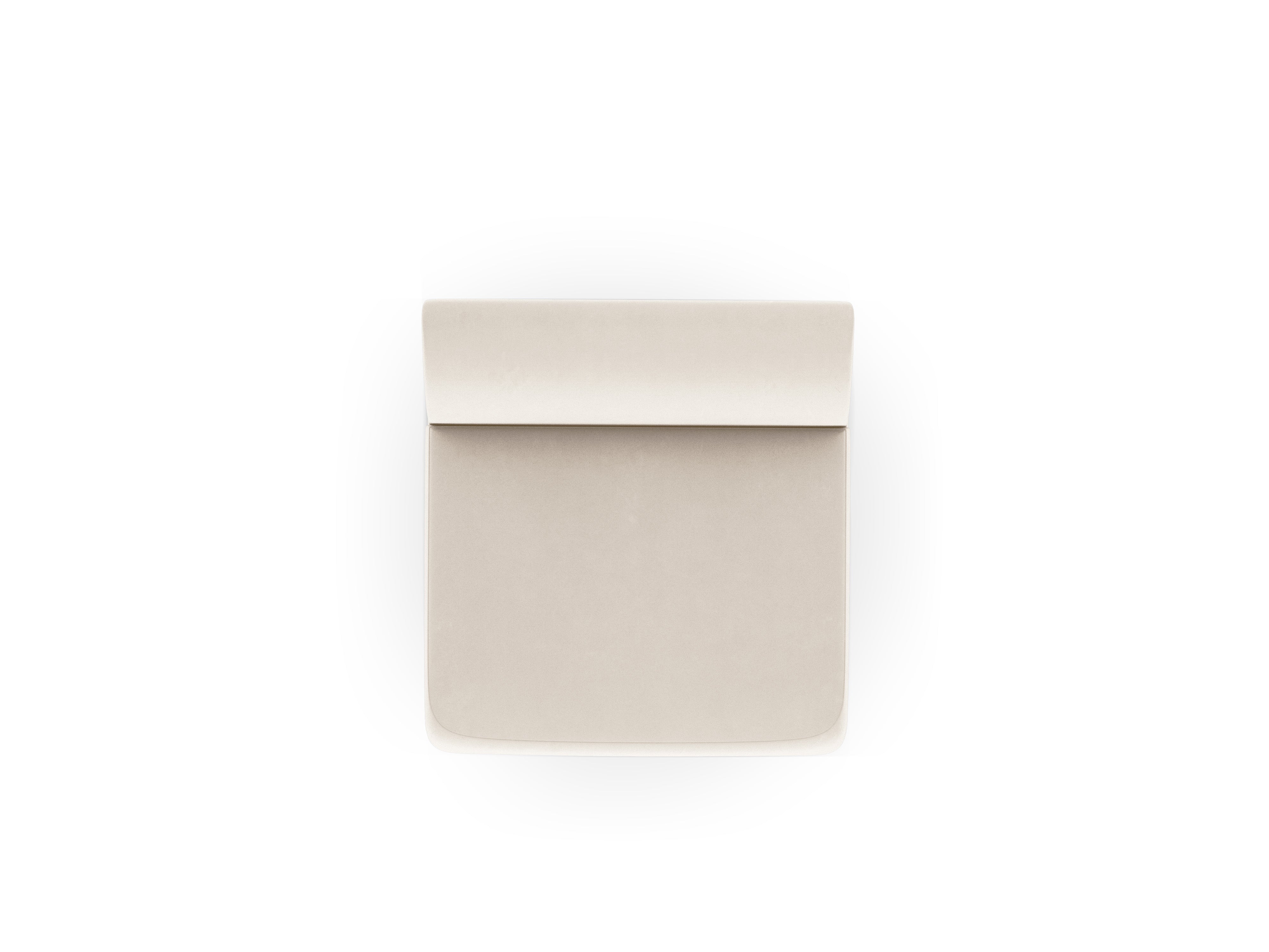 Fauteuil / fluwelen module MILEY lichtbeige