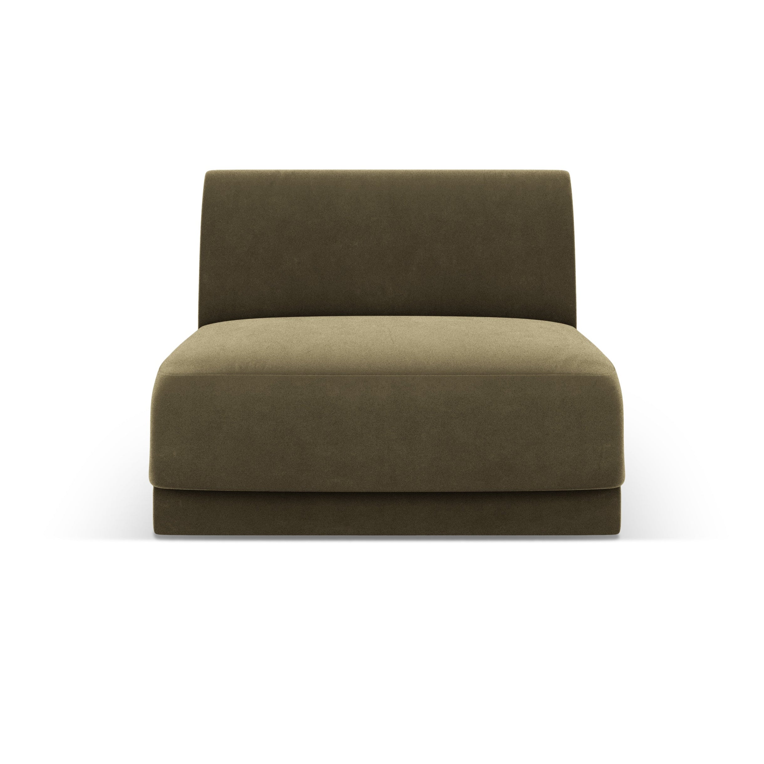 Fauteuil / fluwelen module MILEY groen