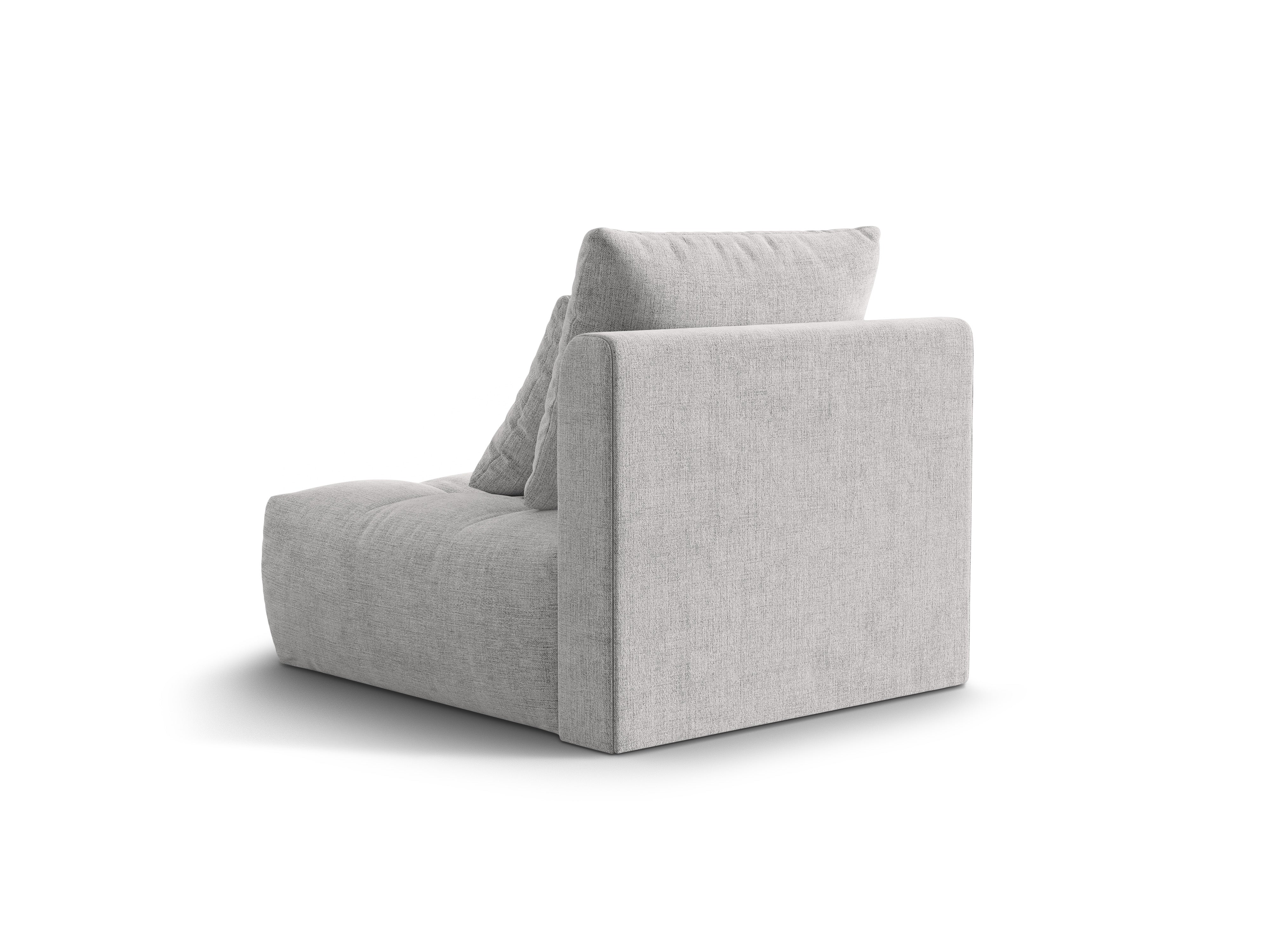 Fauteuil / module BLOOM zilver chenille