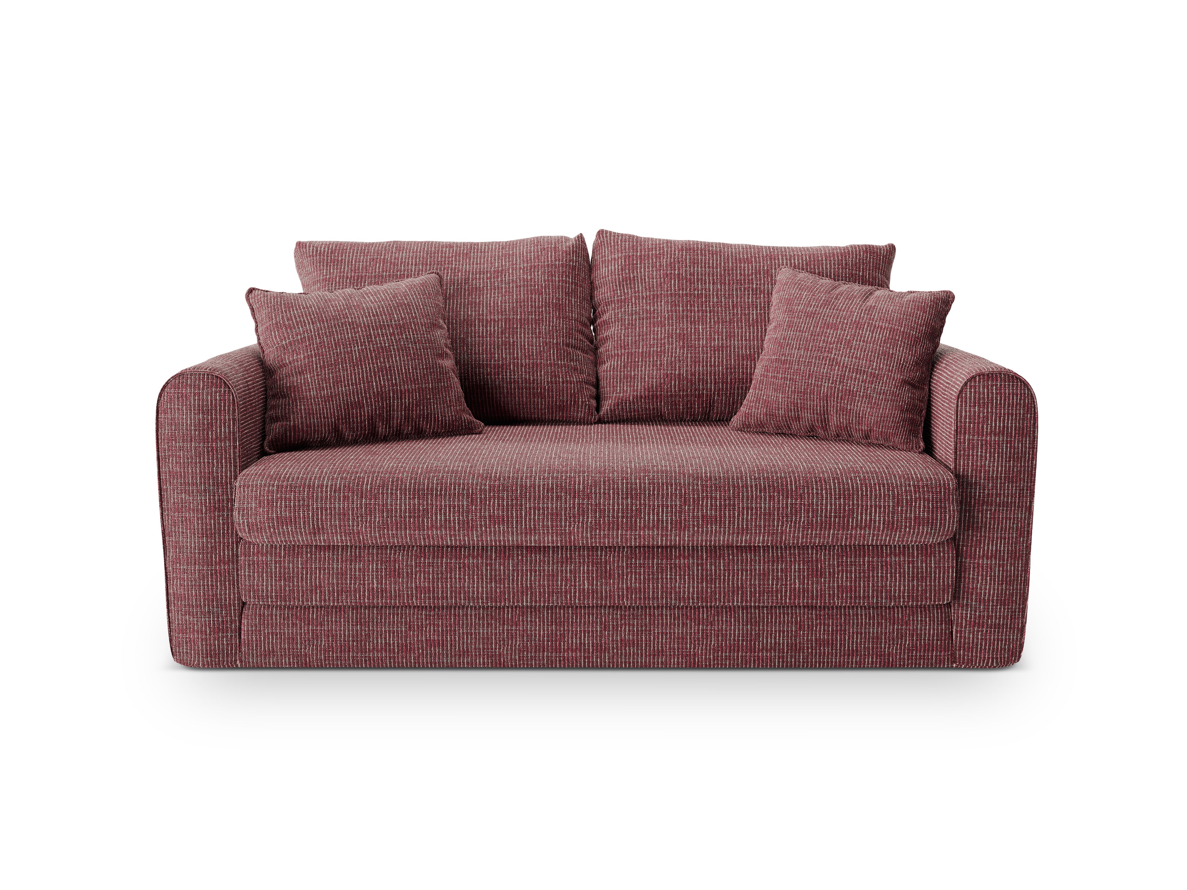 Sofa 2-zits met slaapfunctie LIDO rood melange