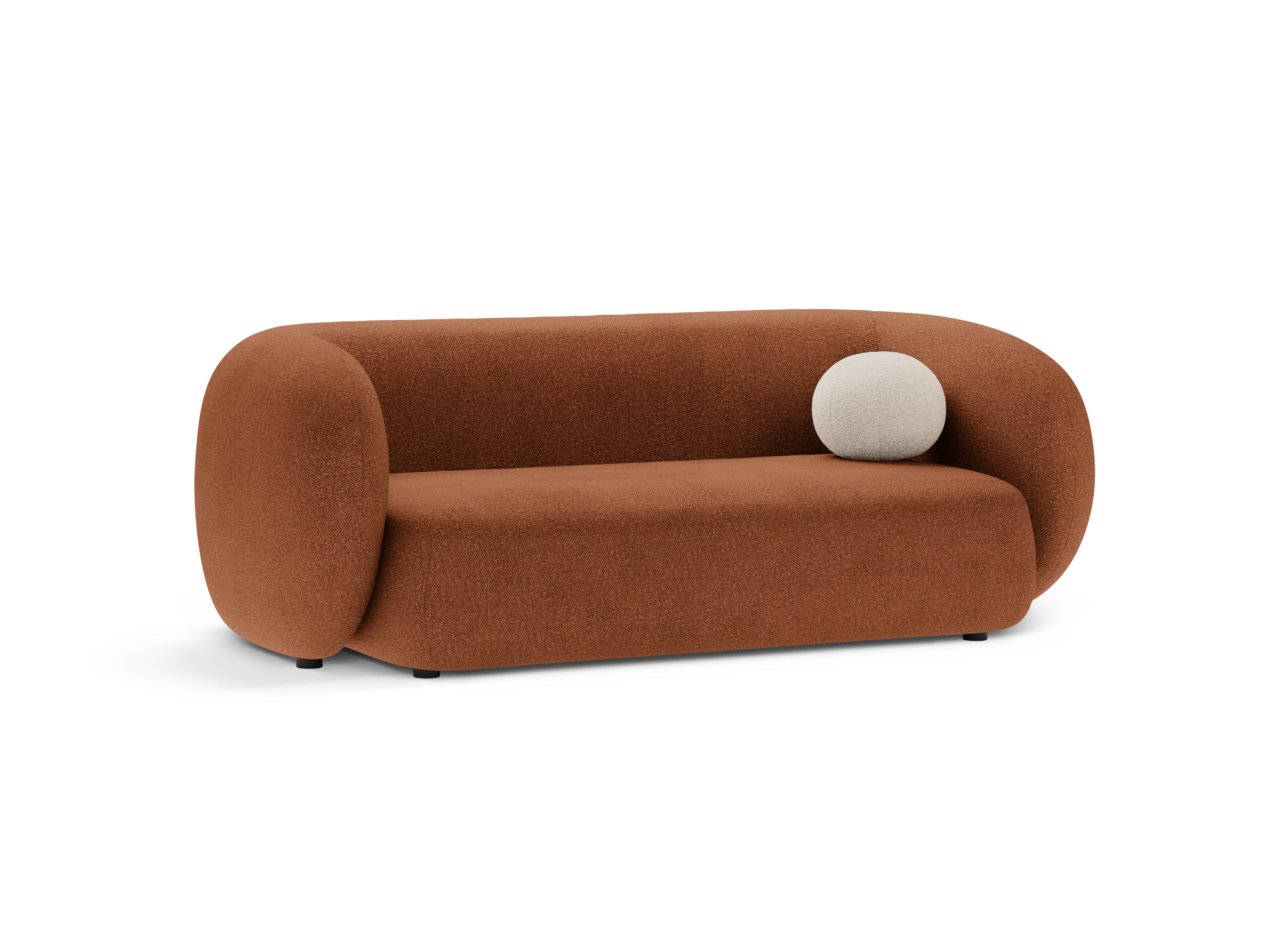 Sofa 2-zits KATE terracotta boucle
