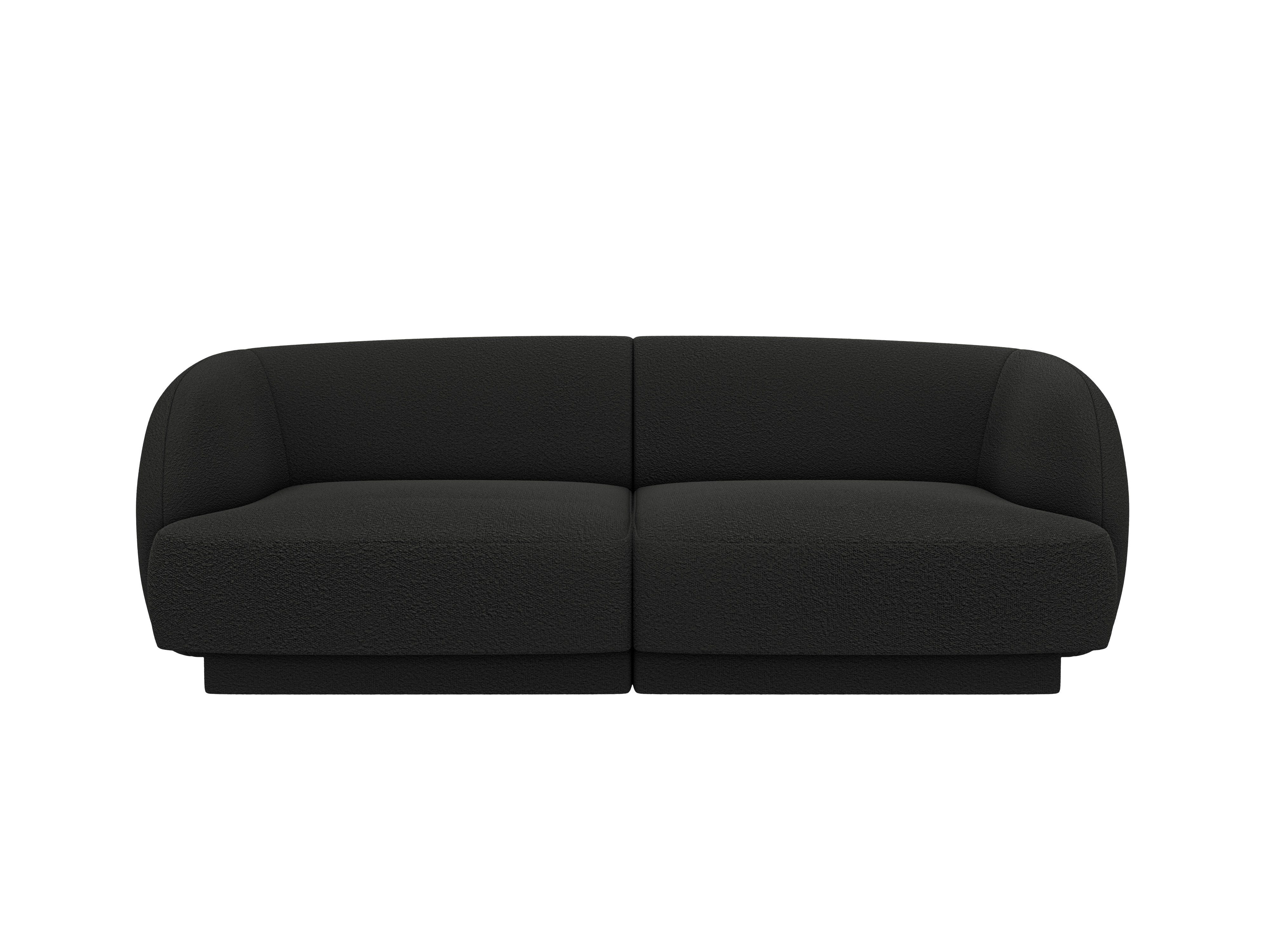 Sofa 2-zits MILEY zwart boucle