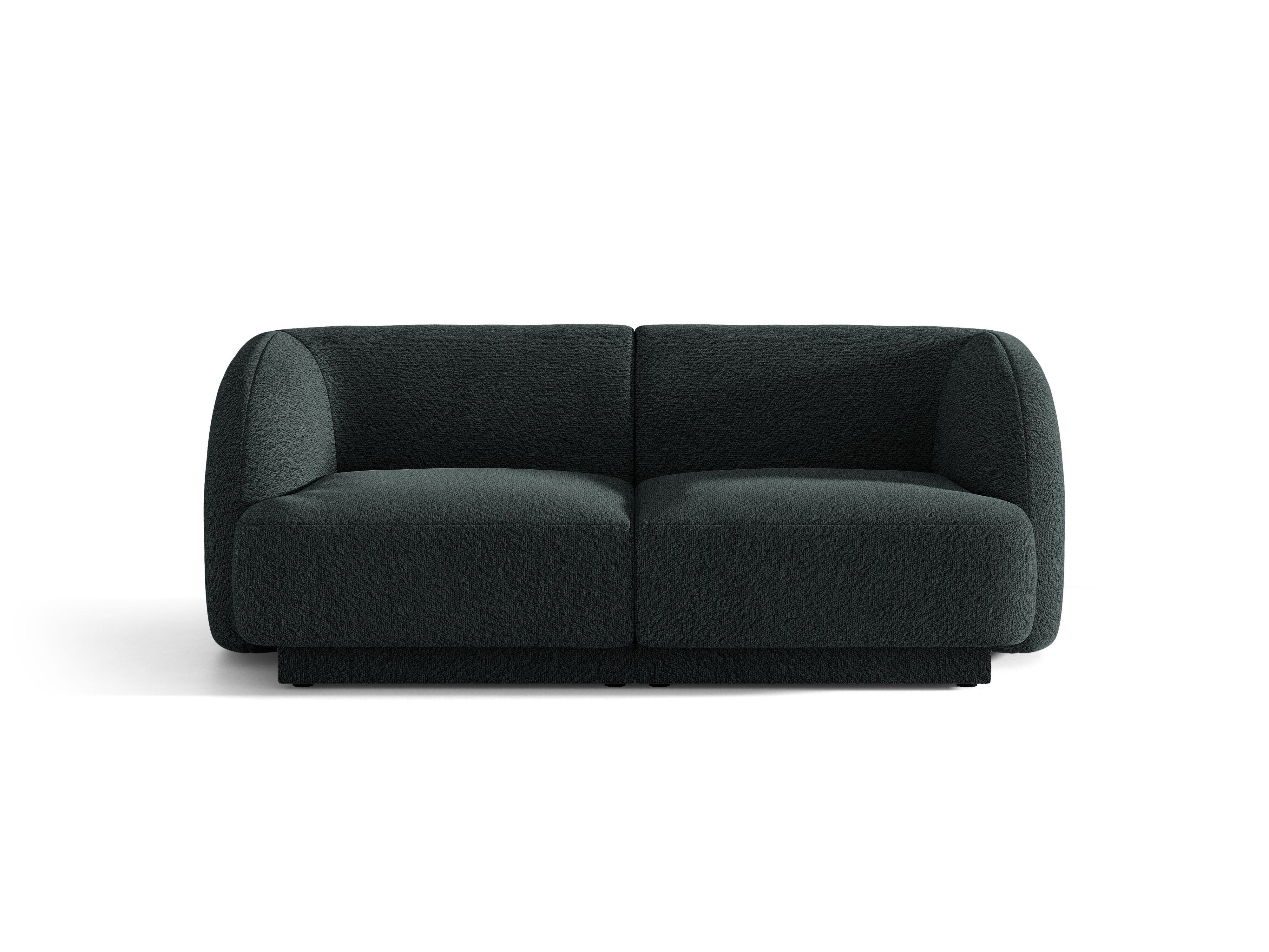 Sofa 2-zits MILEY zwart boucle