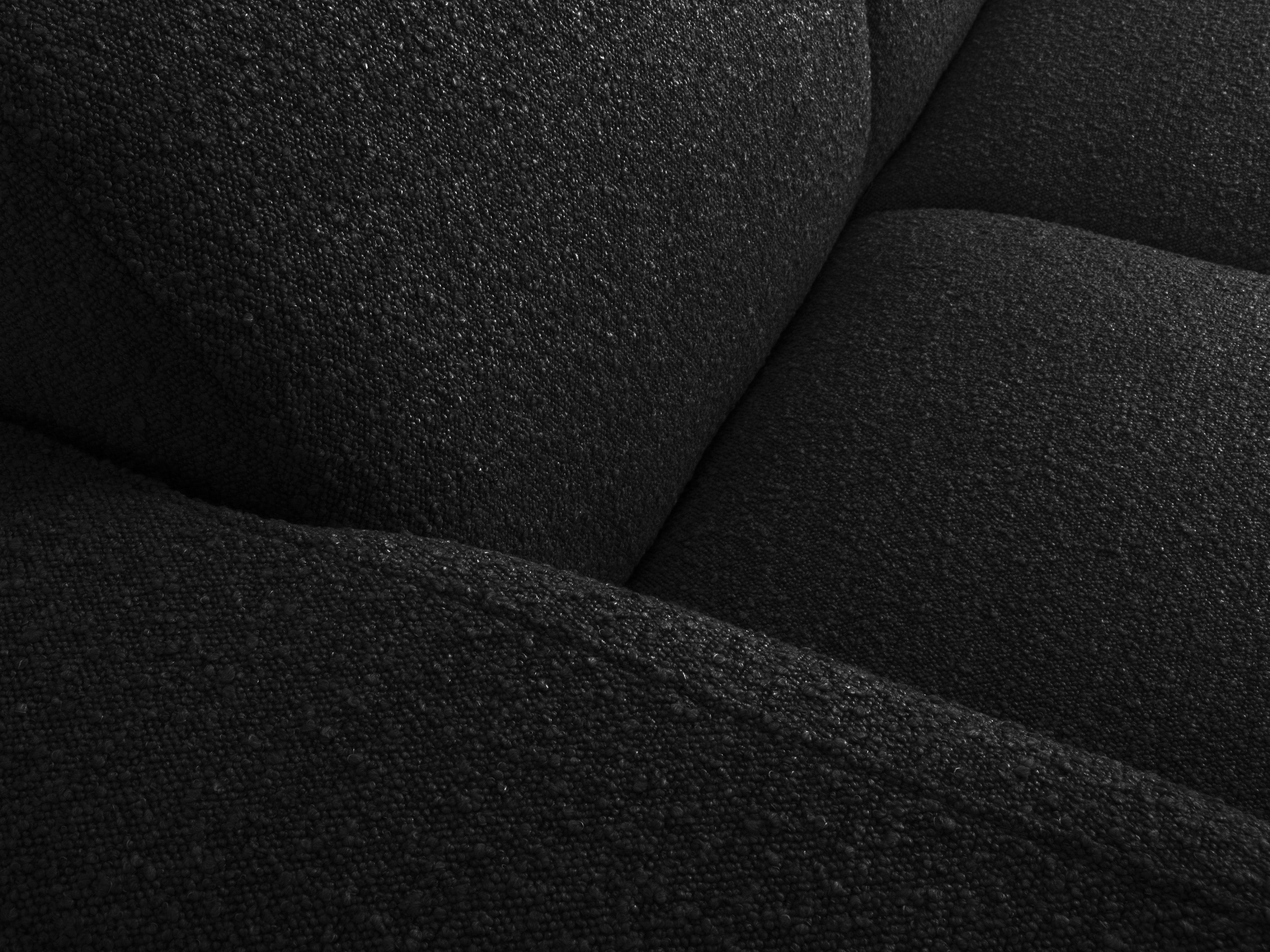 Sofa w tkaninie boucle 2-osobowa MOLINO czarny Micadoni    Eye on Design