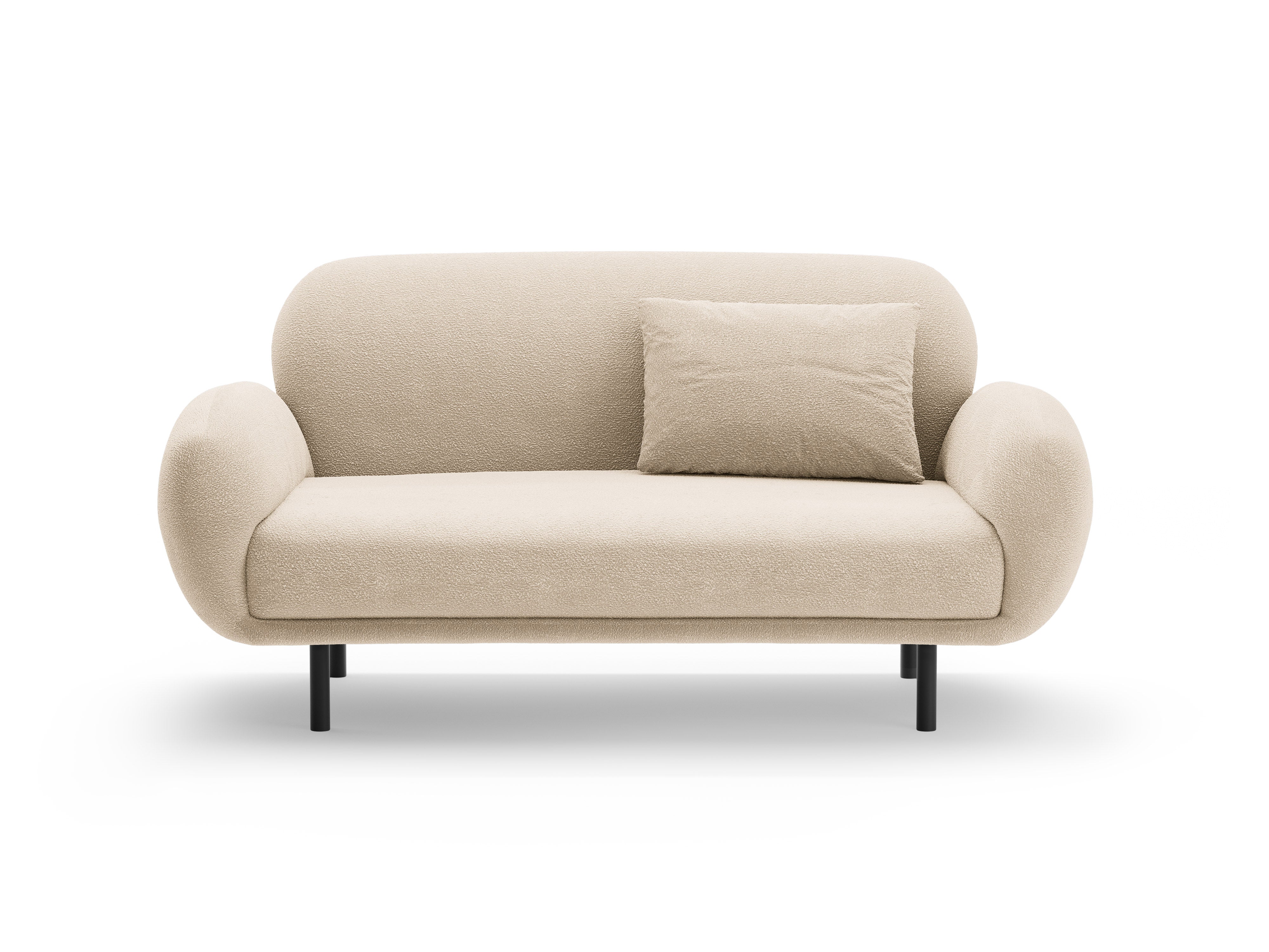 Sofa 2-zits POPPY beige boucle