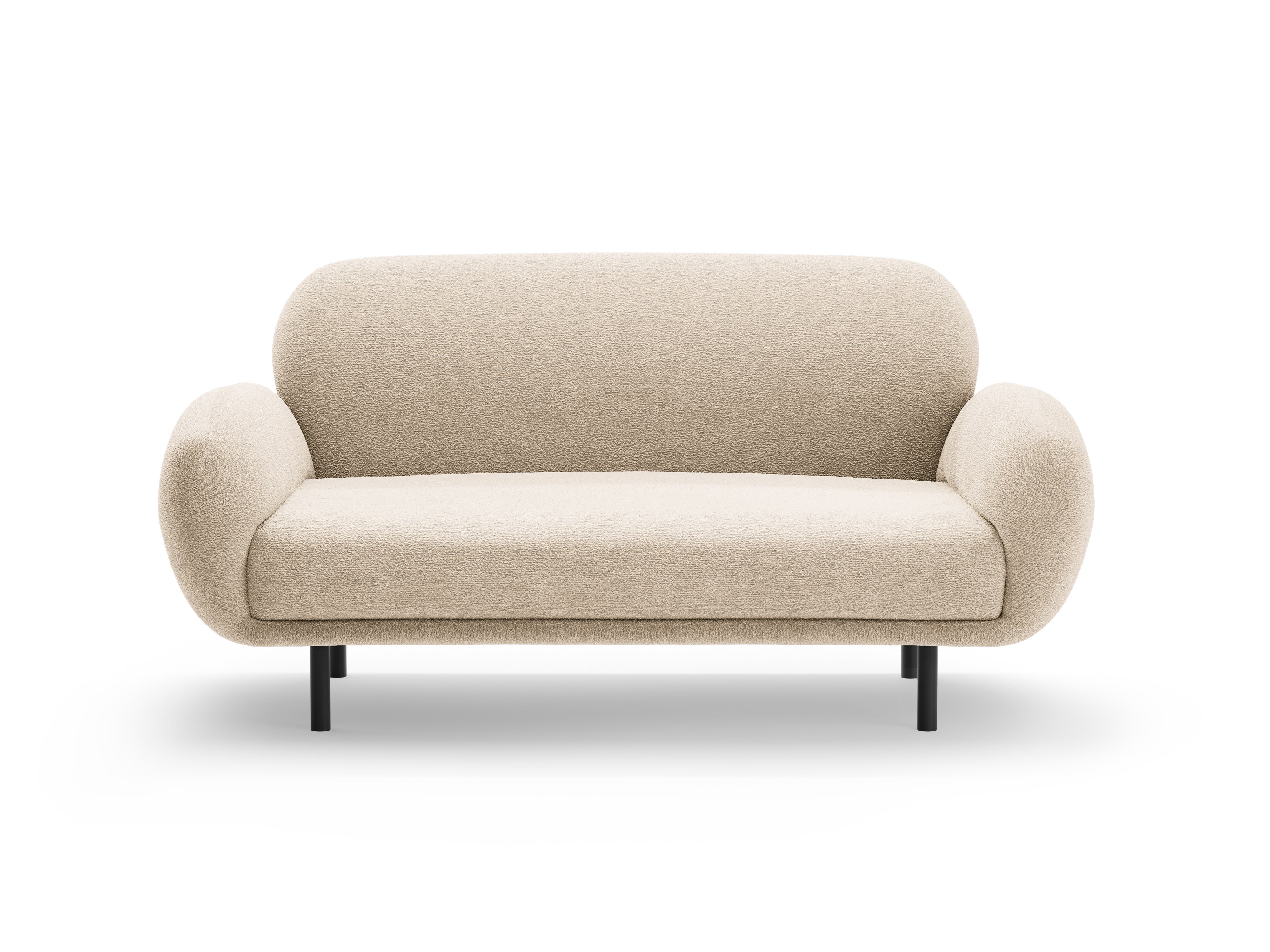 Sofa 2-zits POPPY beige boucle