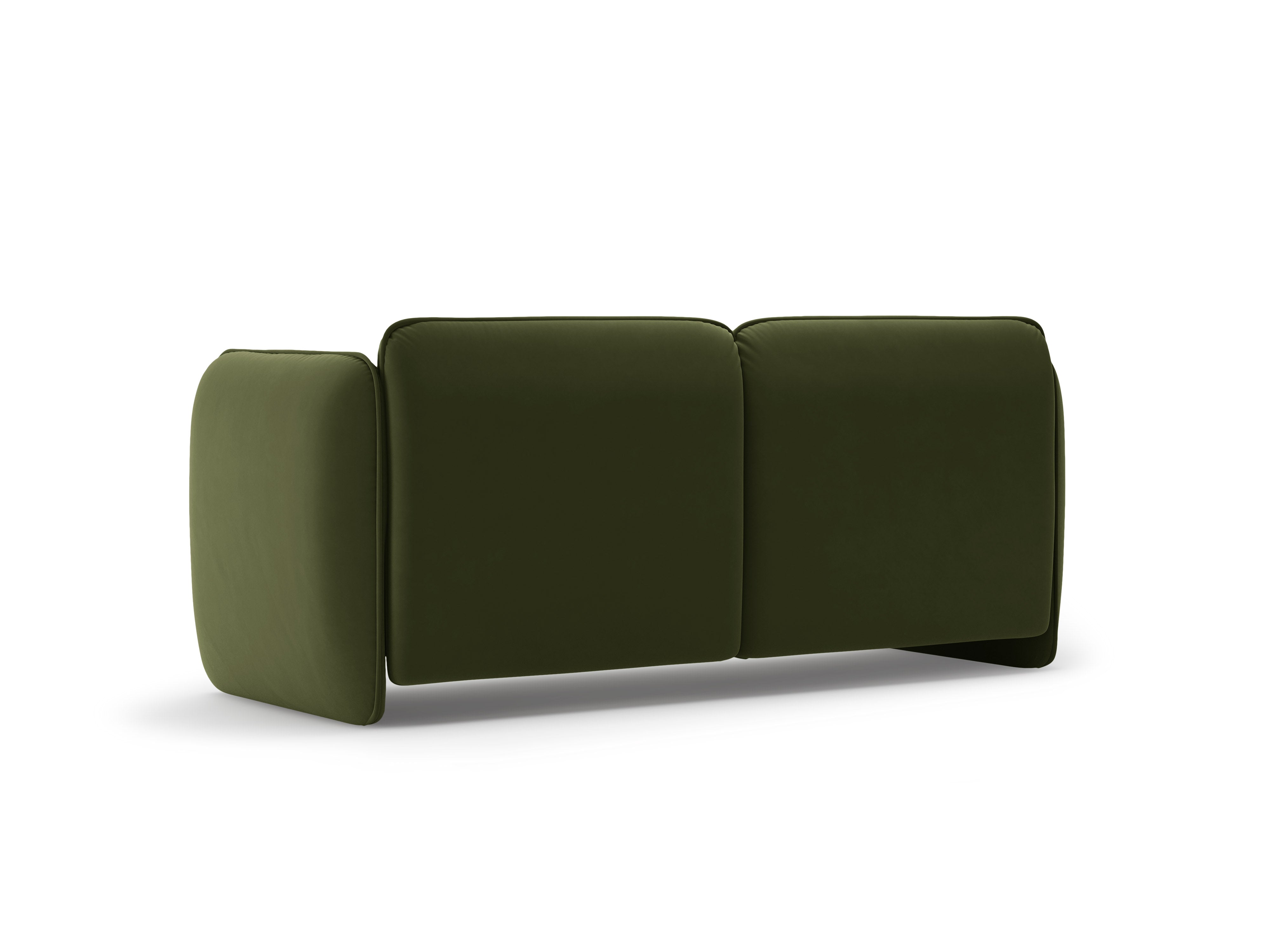 Sofa 2-zits fluweel GEORGIA legergroen