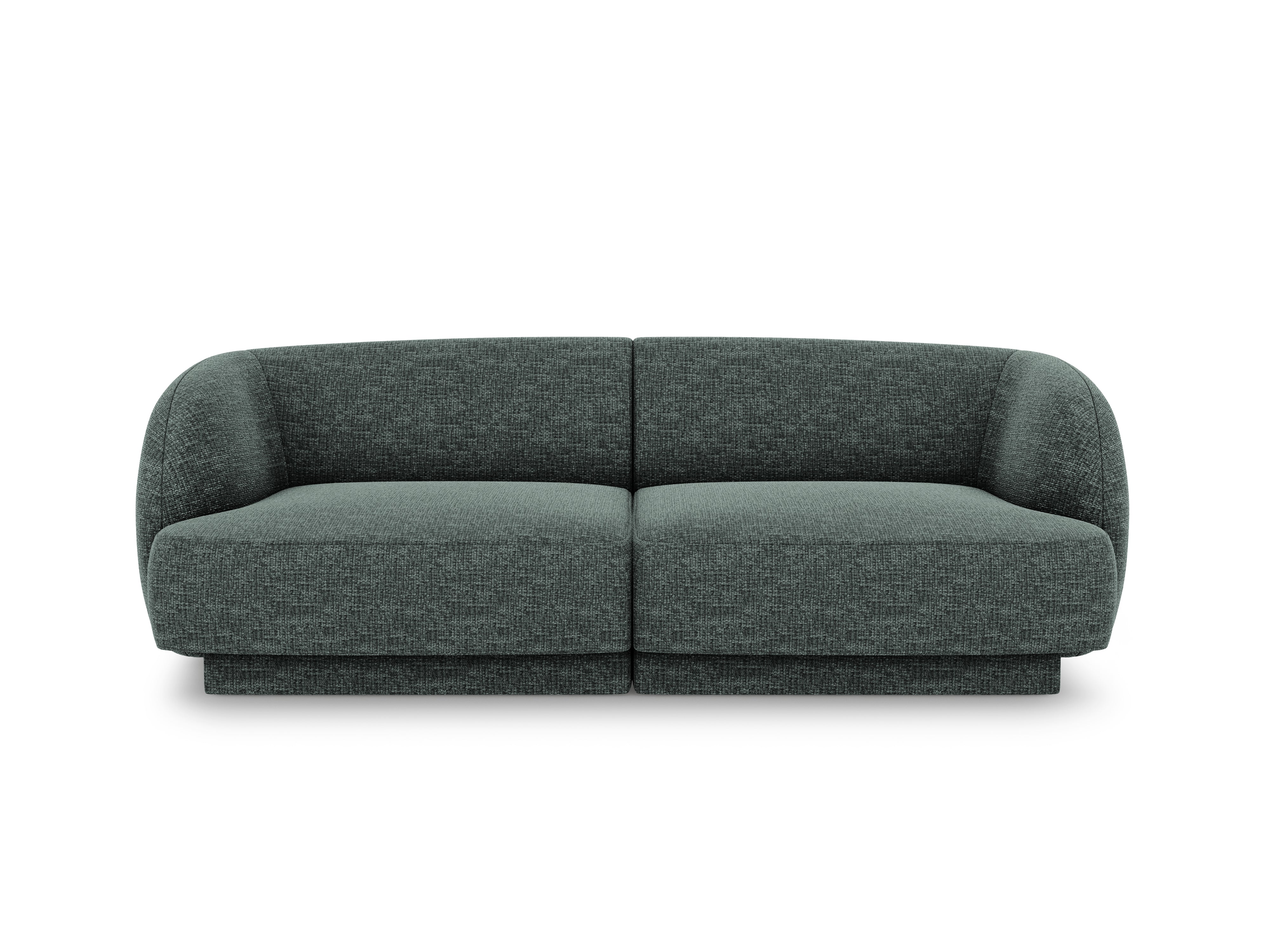 Sofa w tkaninie szenilowej 2-osobowa MILEY petrol Micadoni    Eye on Design