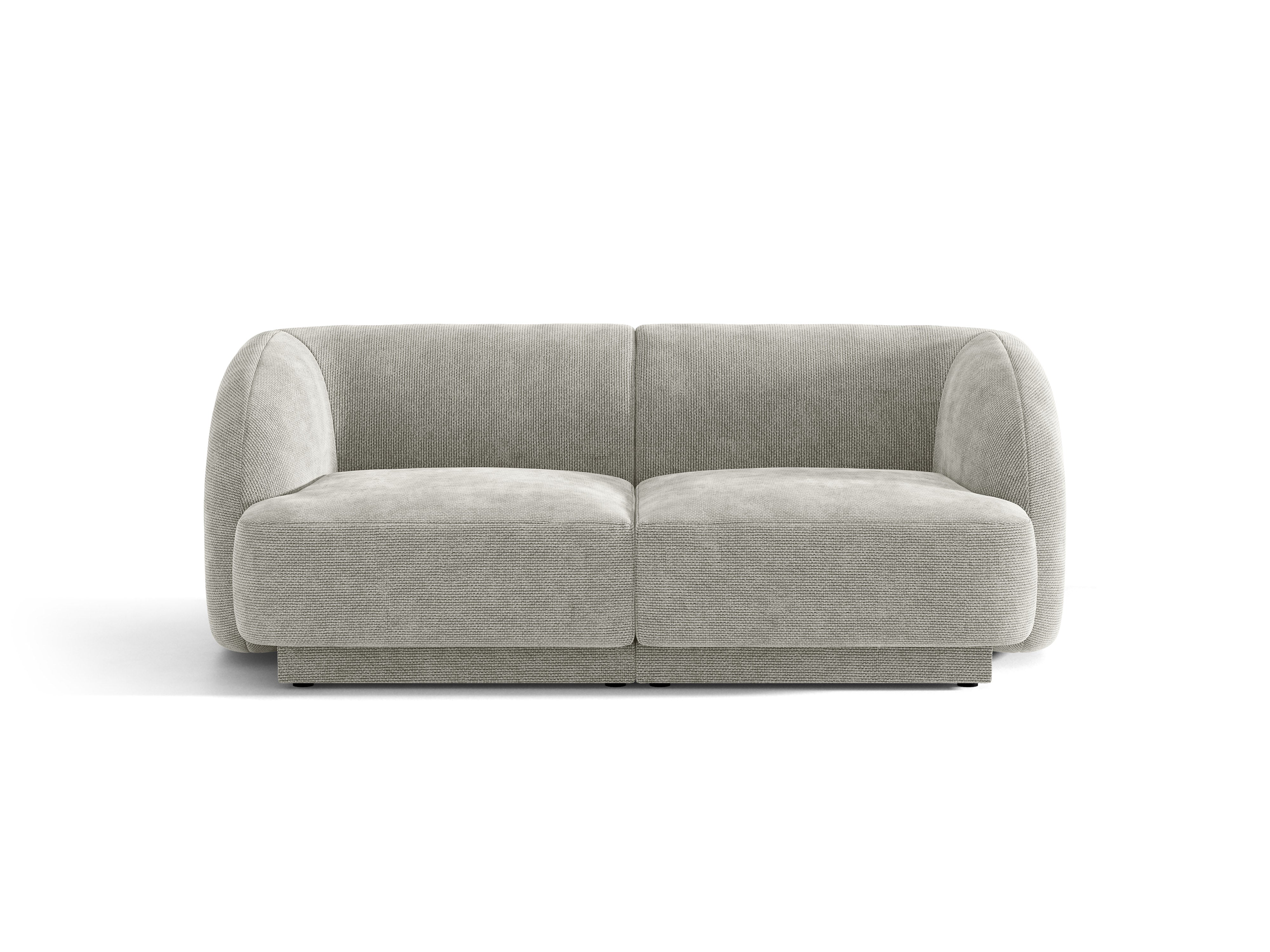 Sofa 2-osobowa MILEY jasnoszary szenil jedwabisty – Micadoni