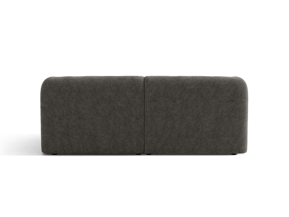 Sofa 2-zits MILEY grijs sjaalachtig