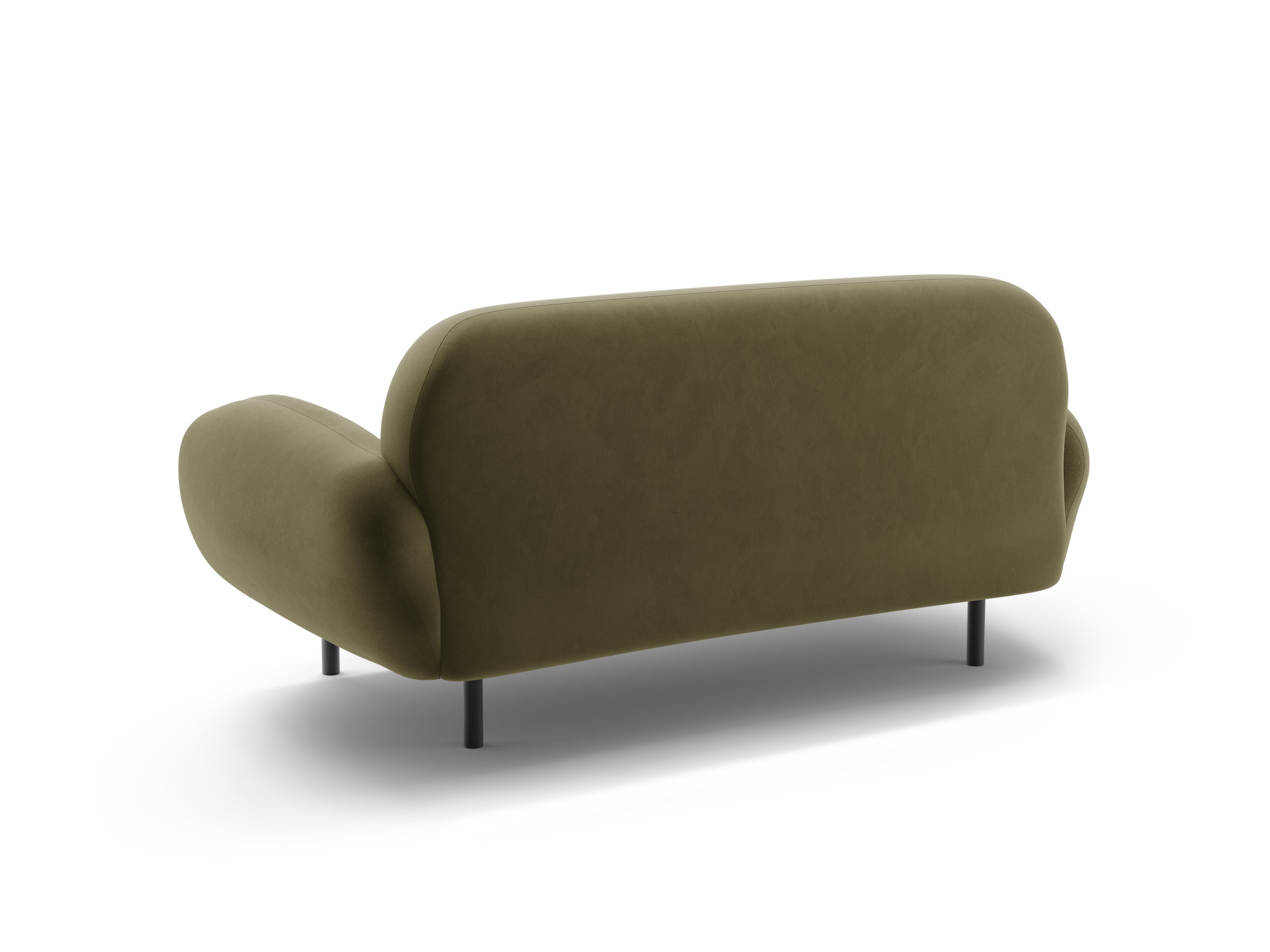 Sofa van fluweel voor 2 personen POPPY lichtgroen