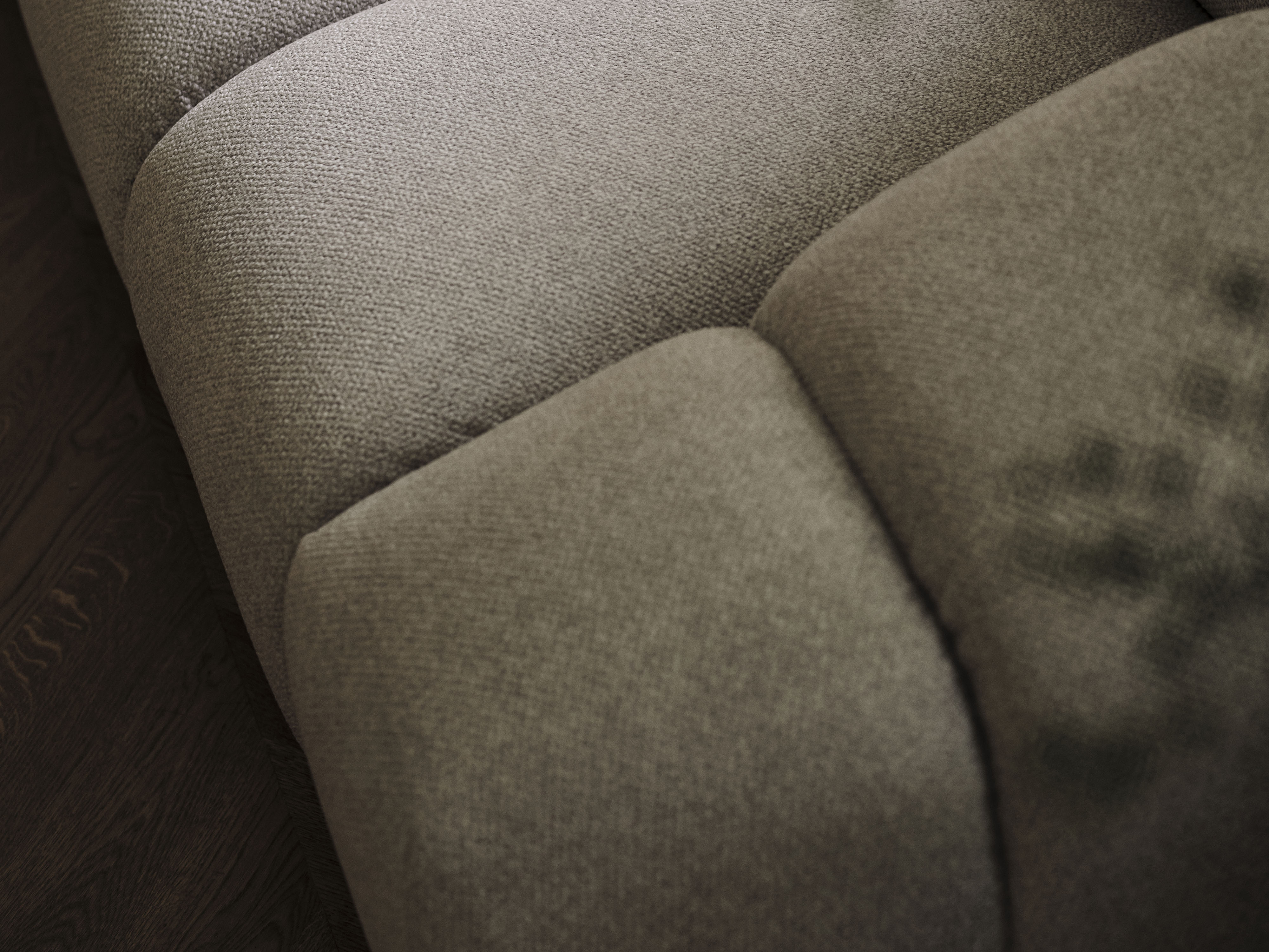 Sofa 3-zits DIANA donkerbeige szenil