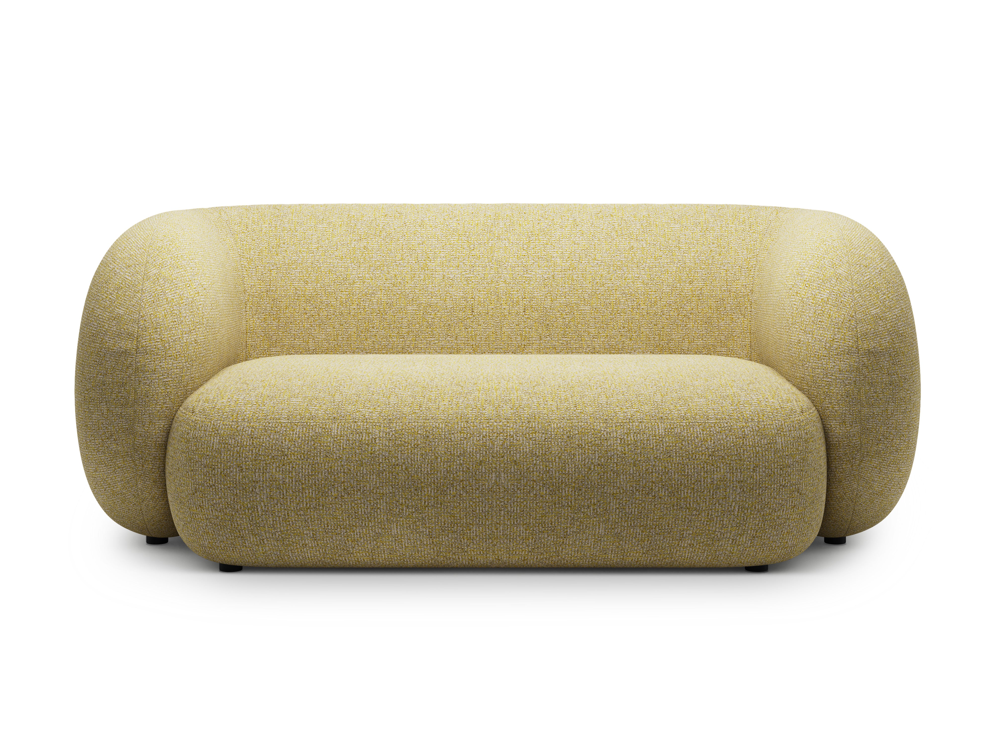 2-seater Sofa KATE yellow mélange