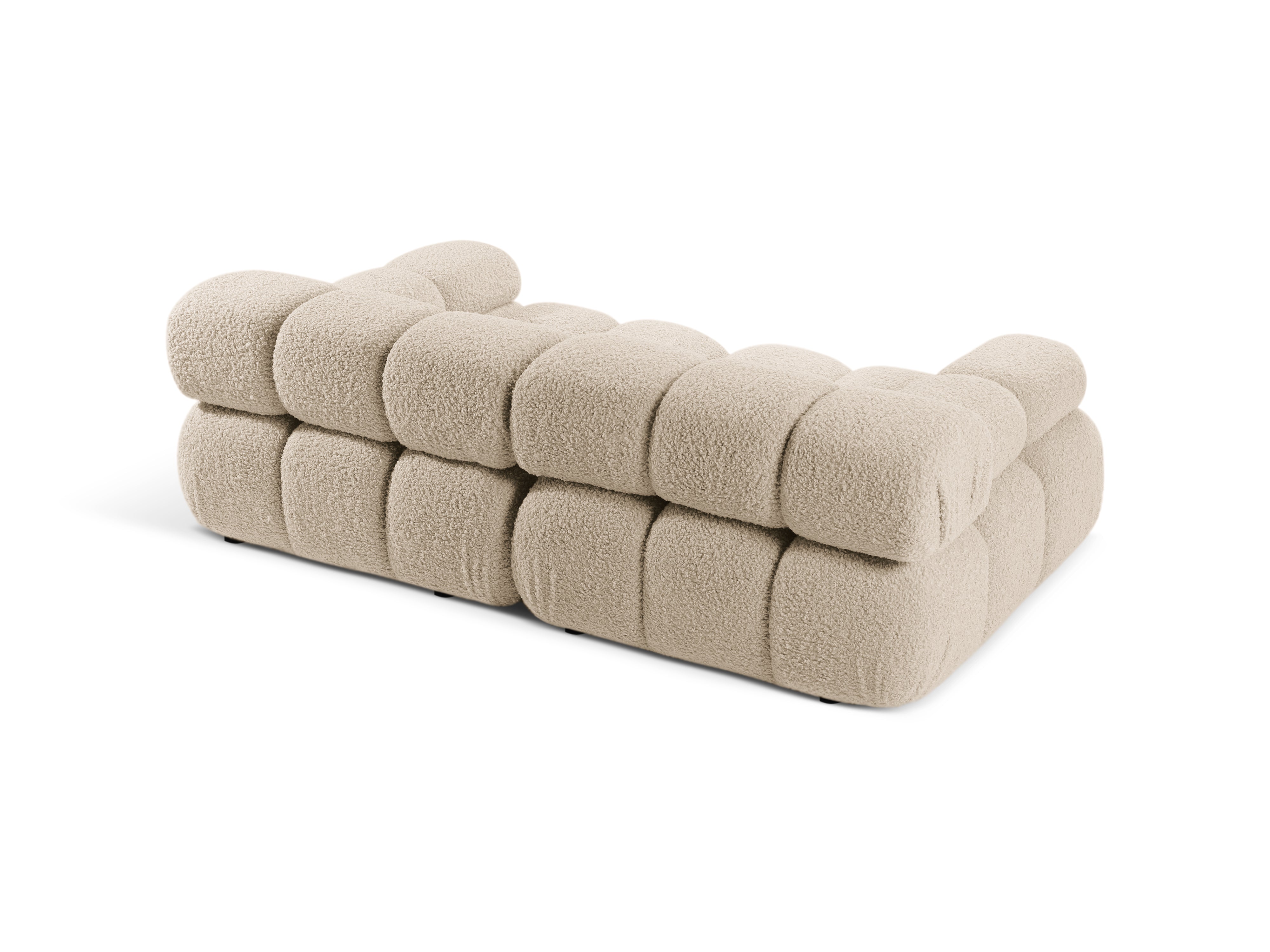 Modulaire 2-zitsbank BELLIS in beige bouclé