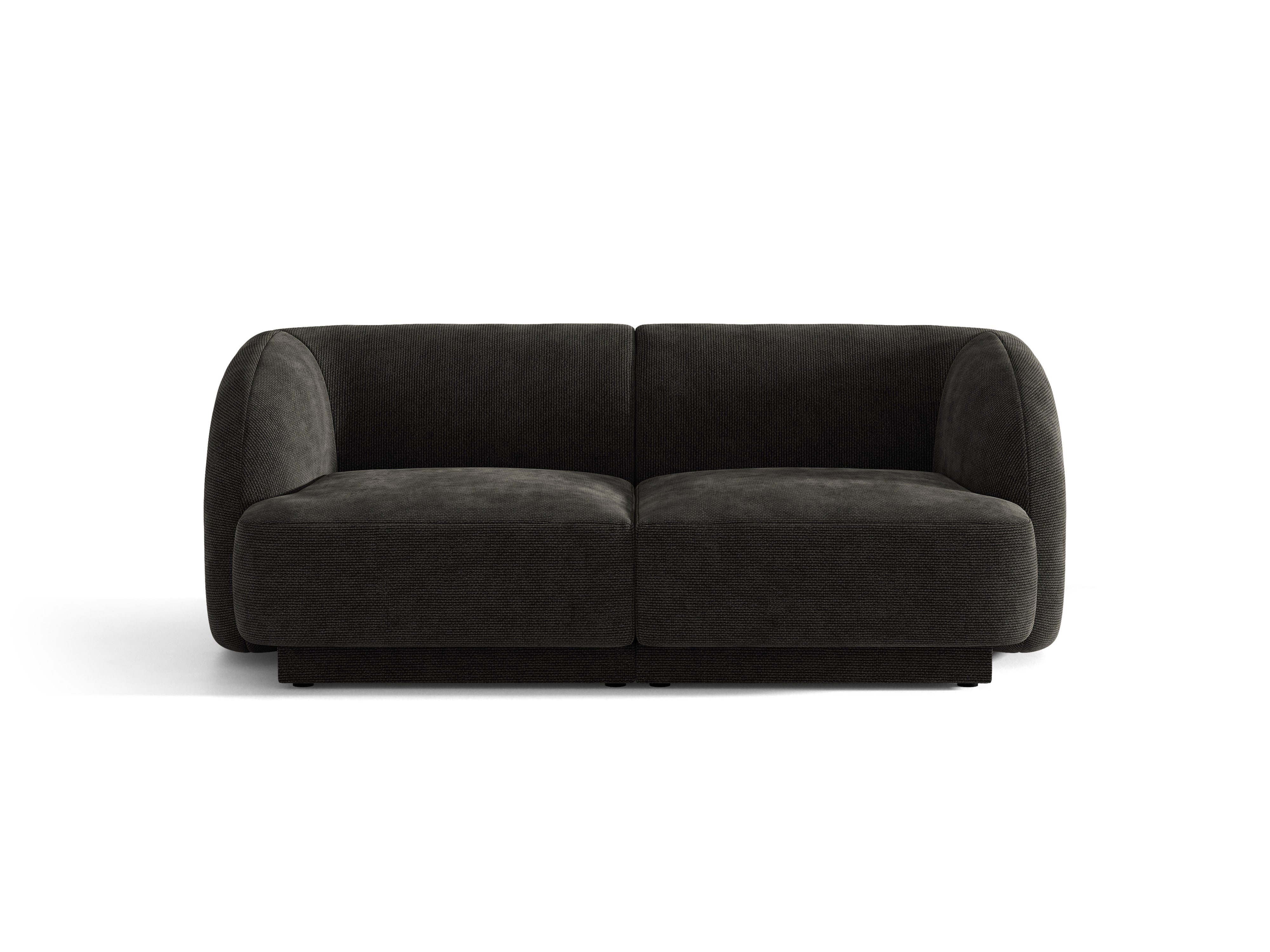Sofa 2-zits MILEY zwart chenille