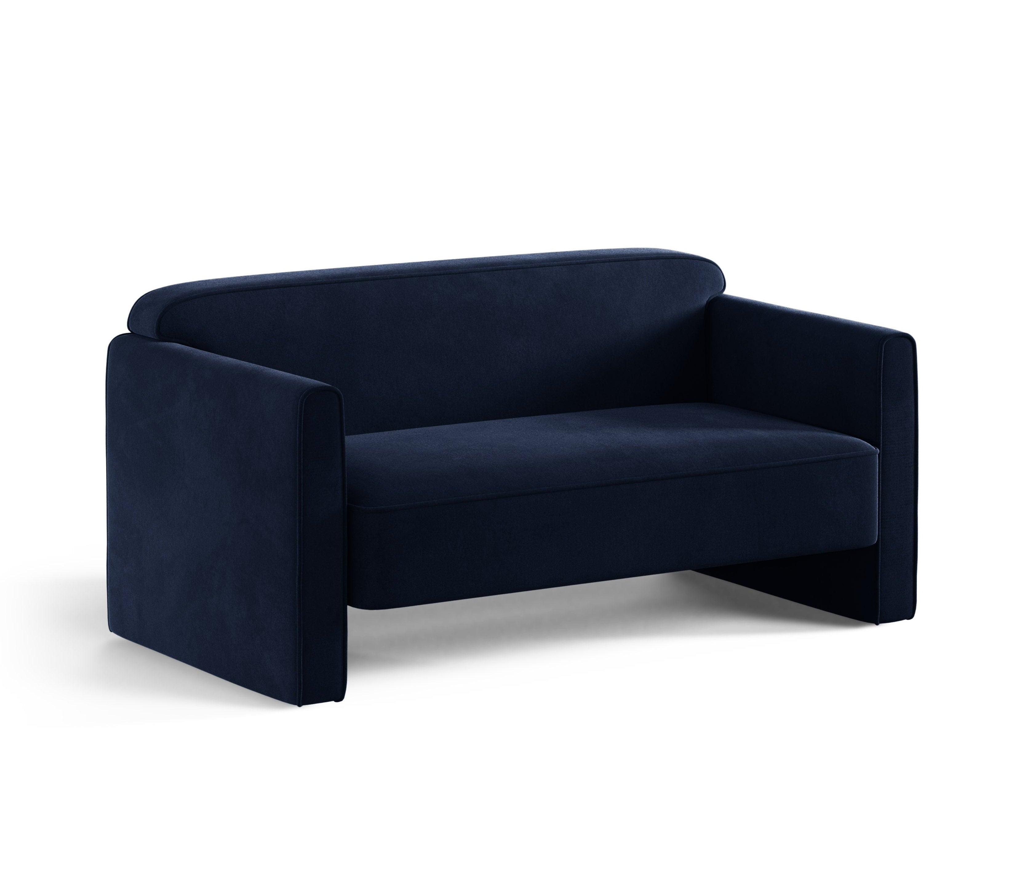 2-zits fluwelen bank ABBY koninklijk blauw