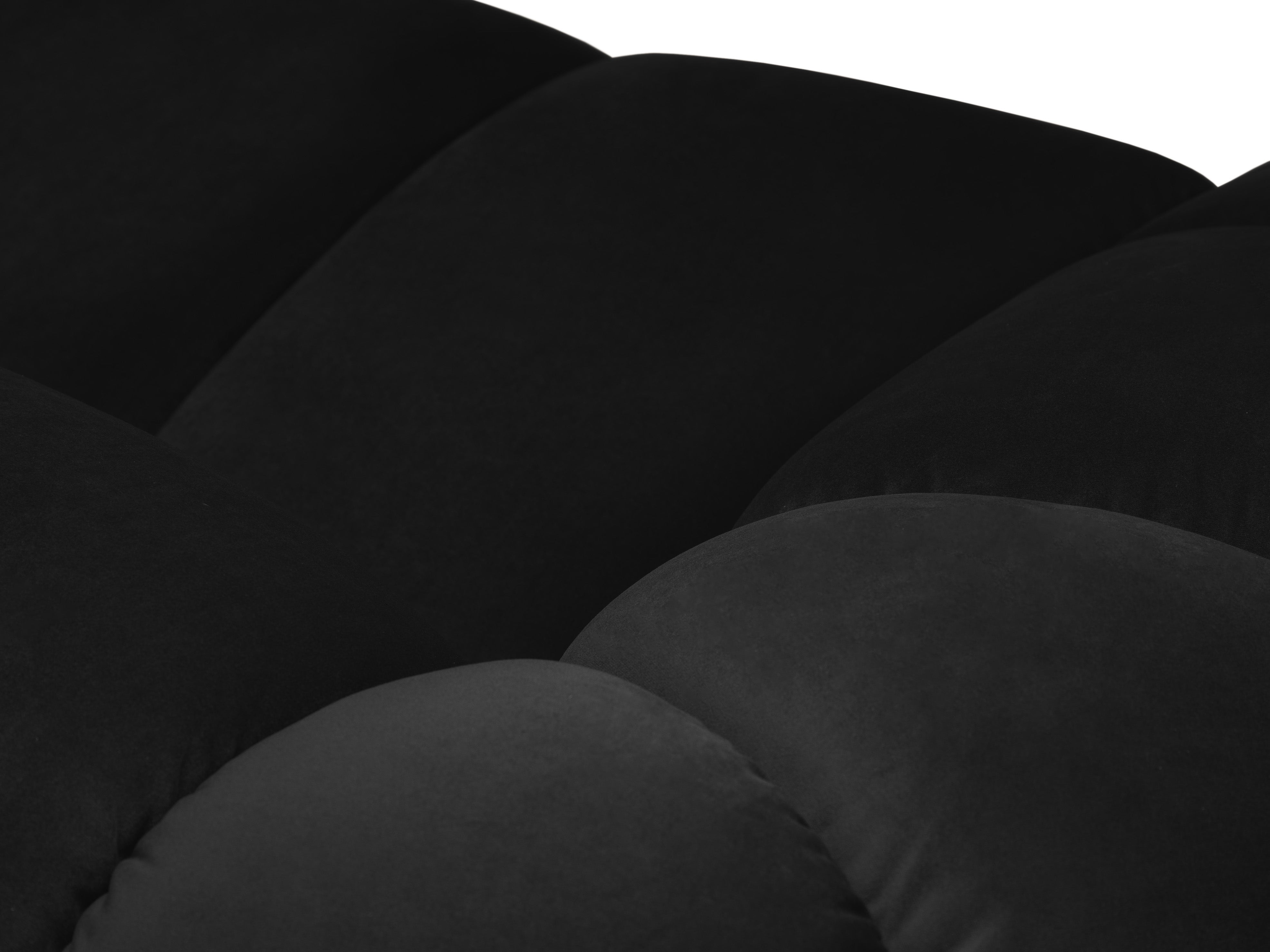 Sofa van fluweel voor 2 personen DIANA zwart