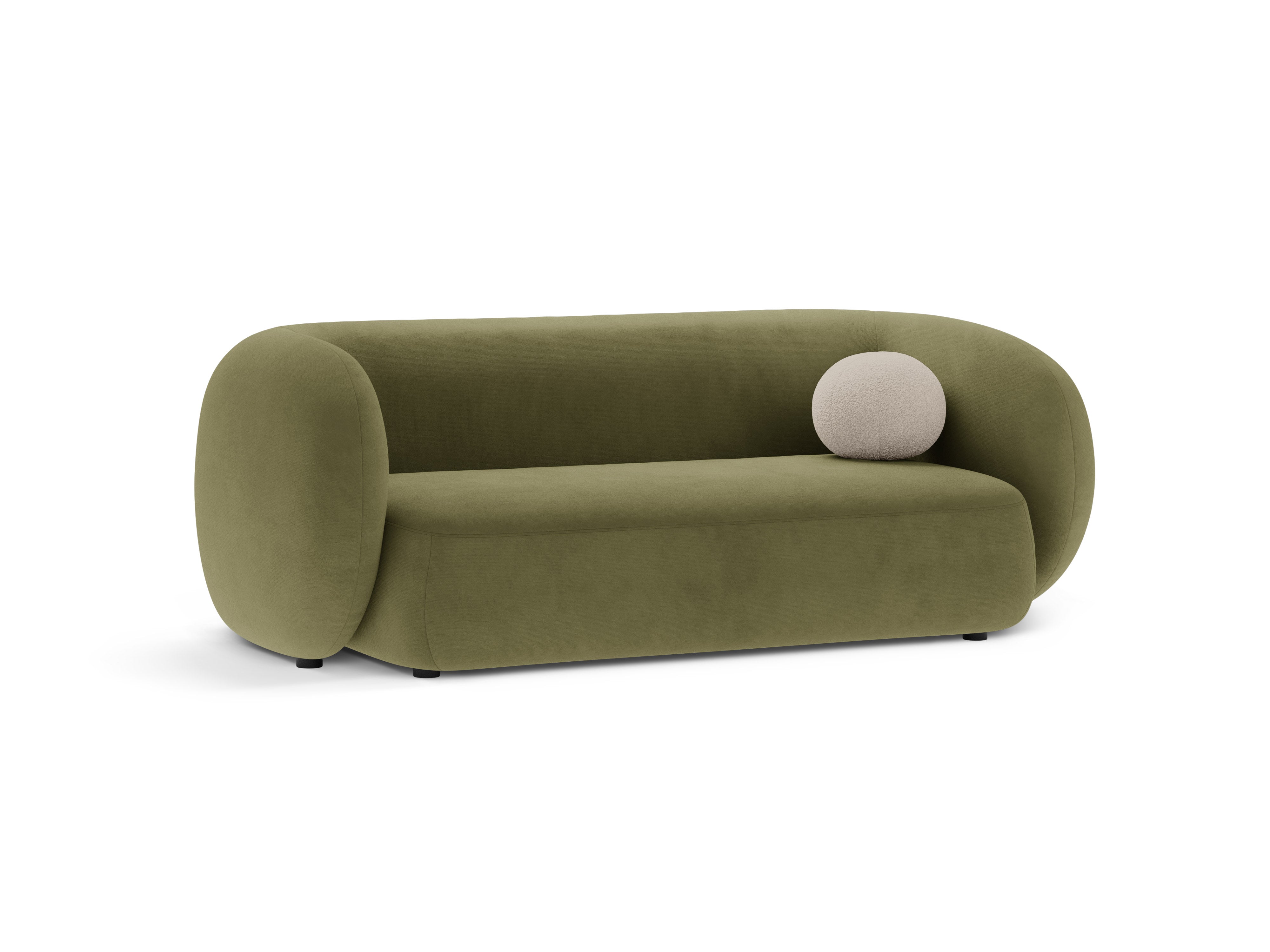 Groene 2-zits fluwelen bank KATE