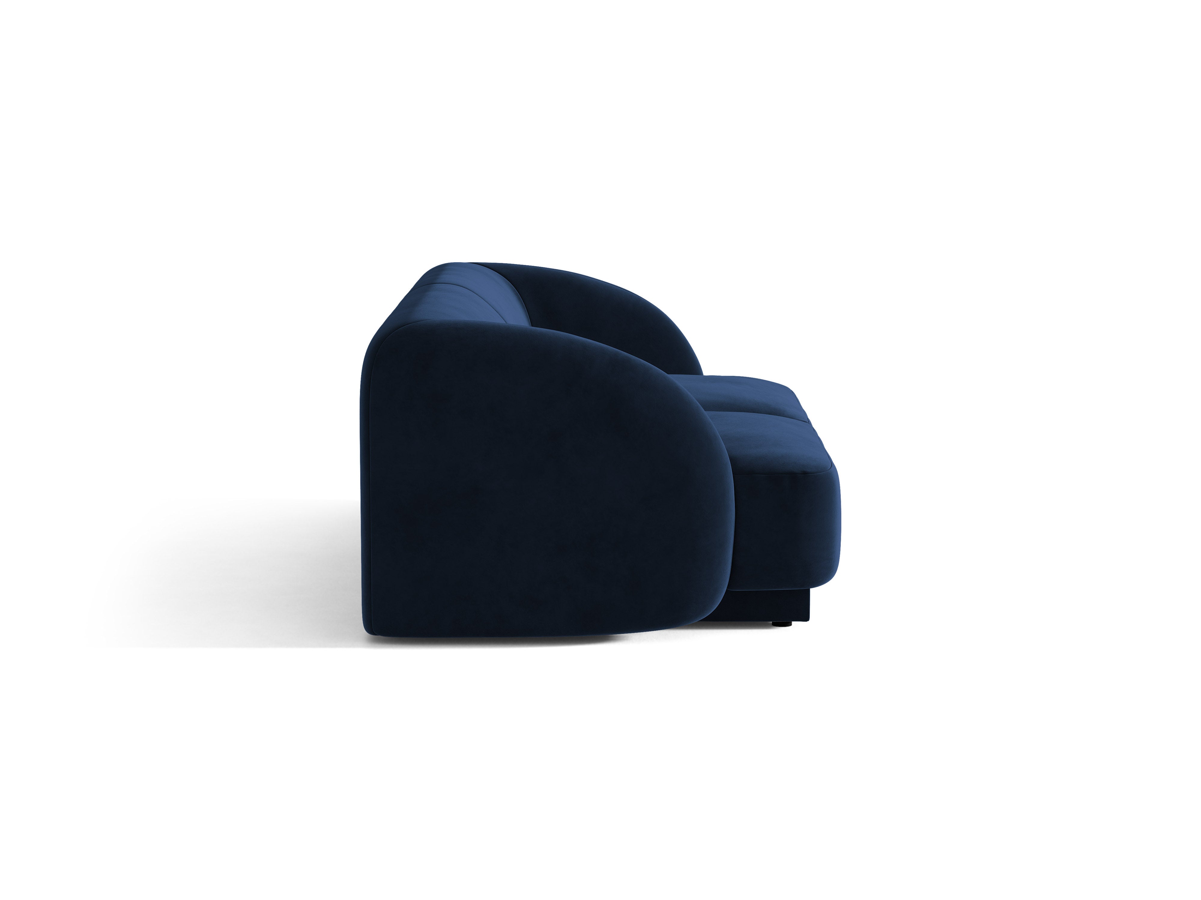 Sofa van fluweel voor 2 personen MILEY koninklijk blauw