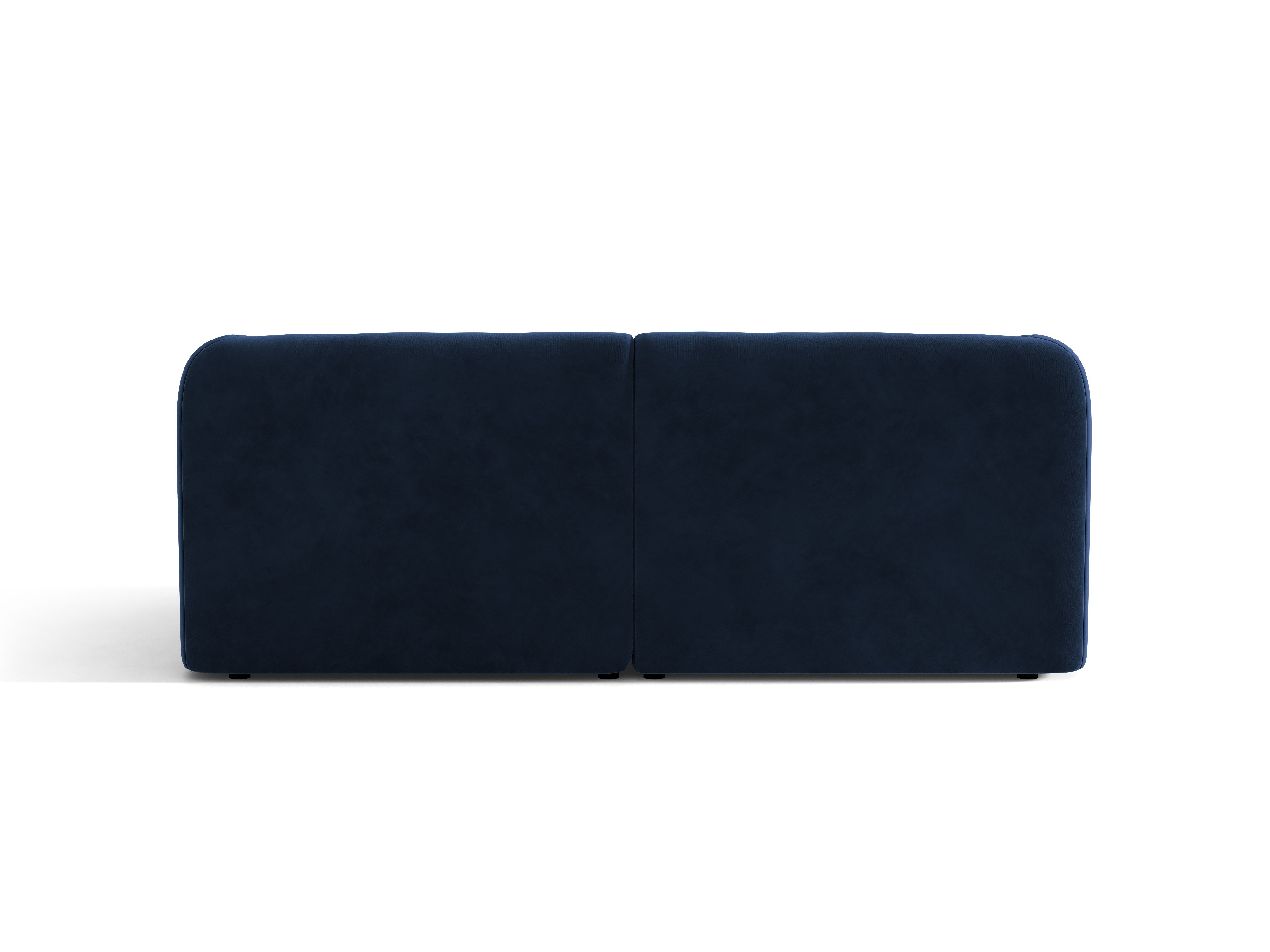Sofa van fluweel voor 2 personen MILEY koninklijk blauw