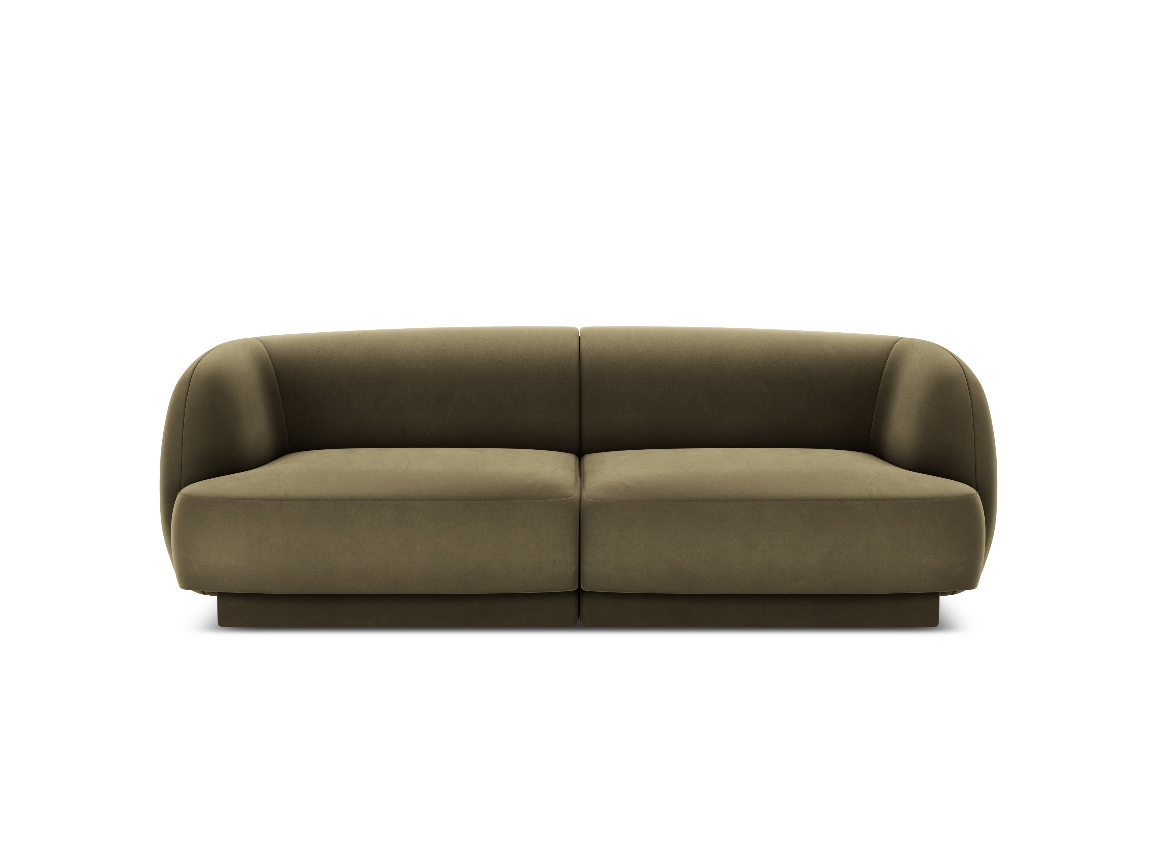Sofa aksamitna 2-osobowa MILEY zielony Micadoni    Eye on Design