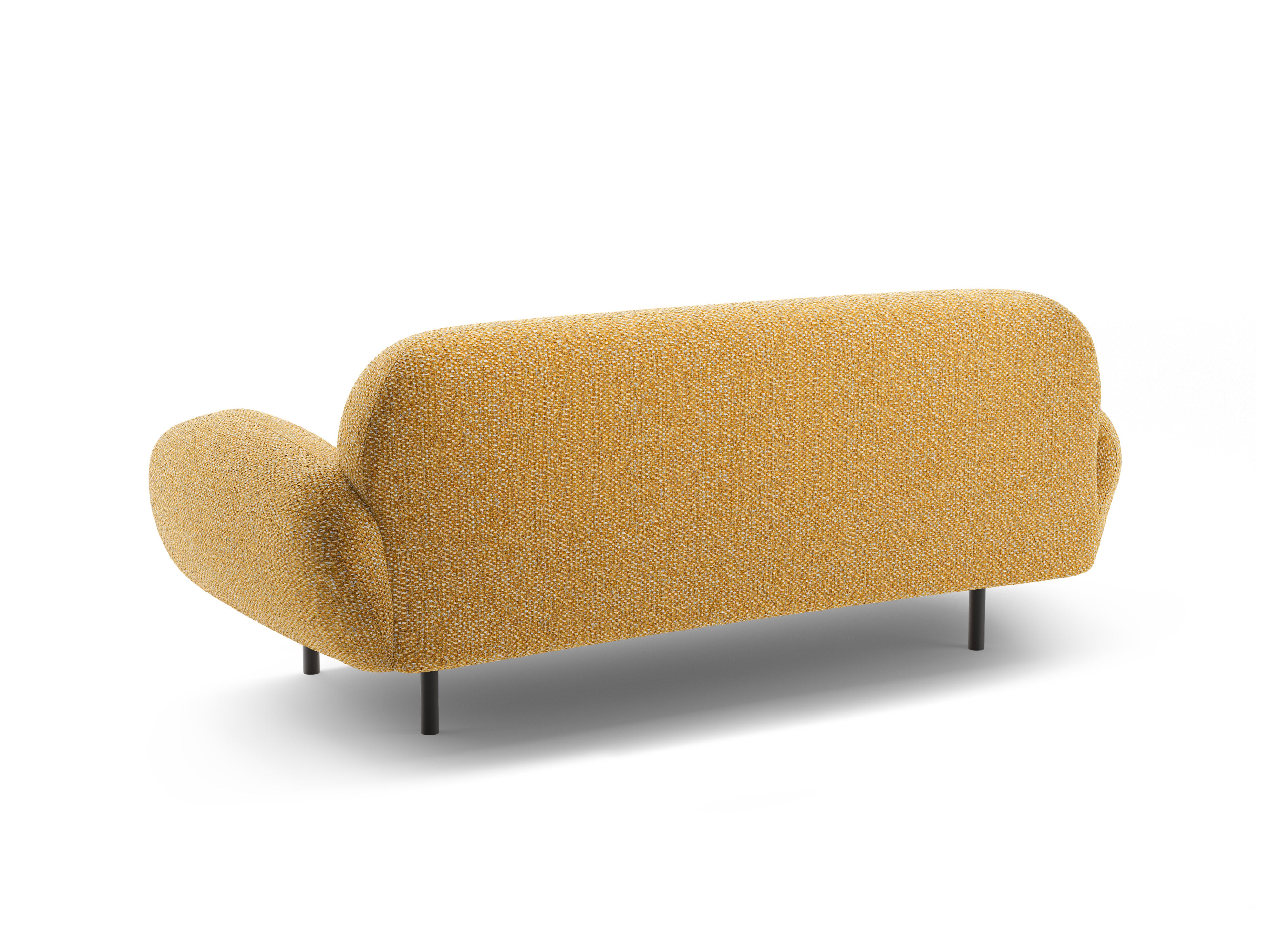 Sofa 2,5-zits POPPY mosterdkleurig chenille