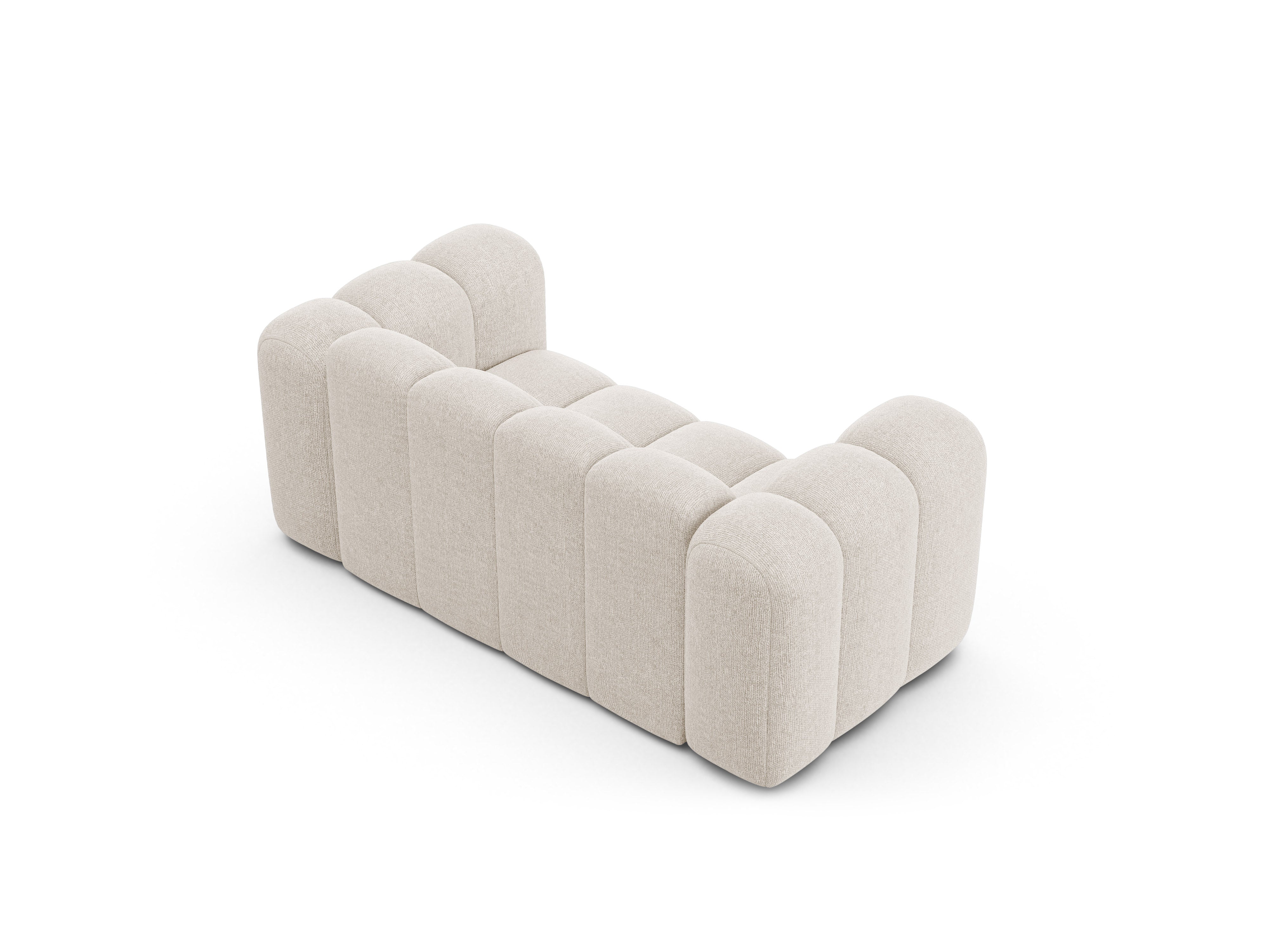 Sofa 2-sitzig LUPINE hellbeige Chenille