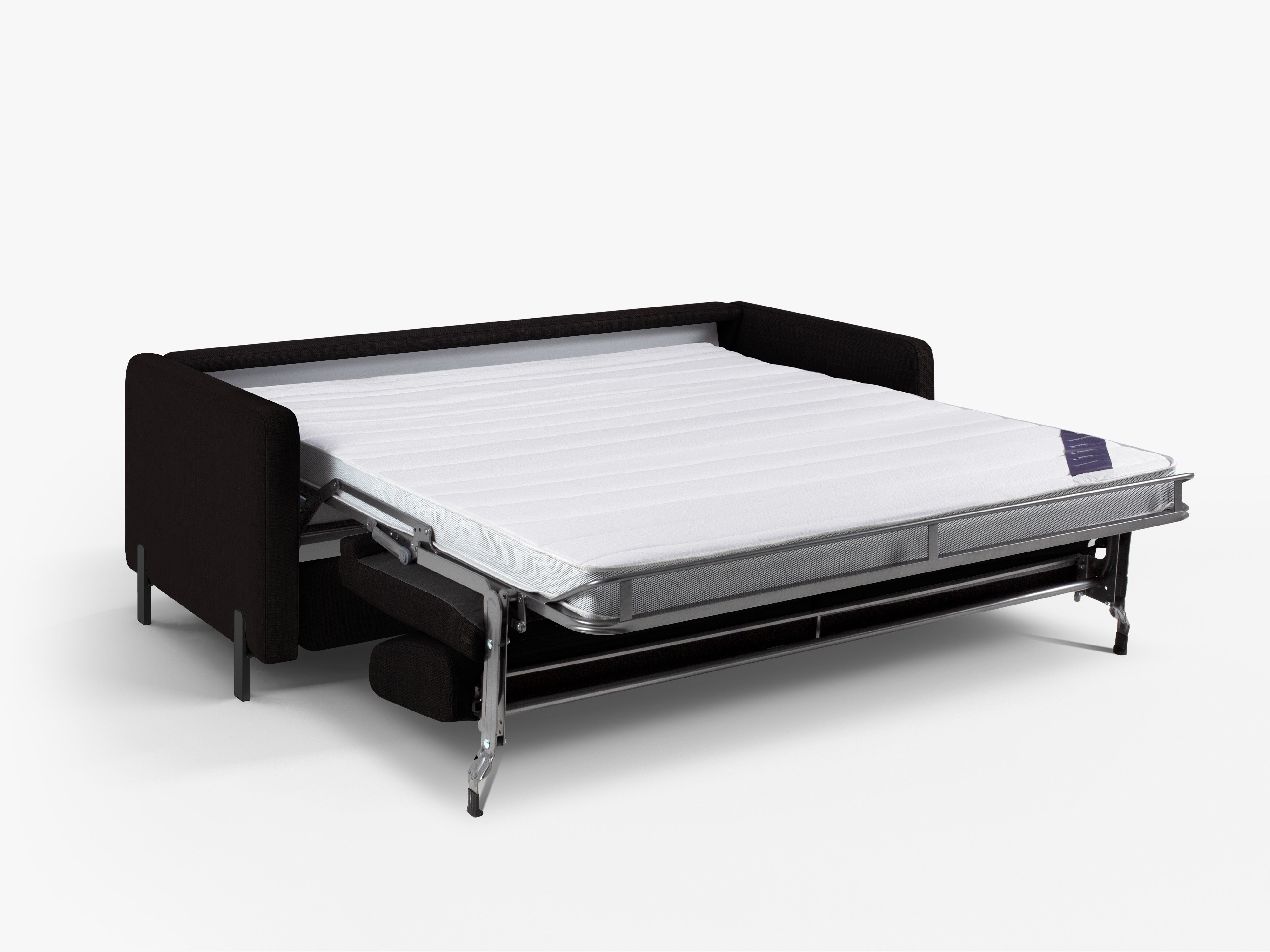 3-seater sofa with sleeping function GLORIA dark gray chenille