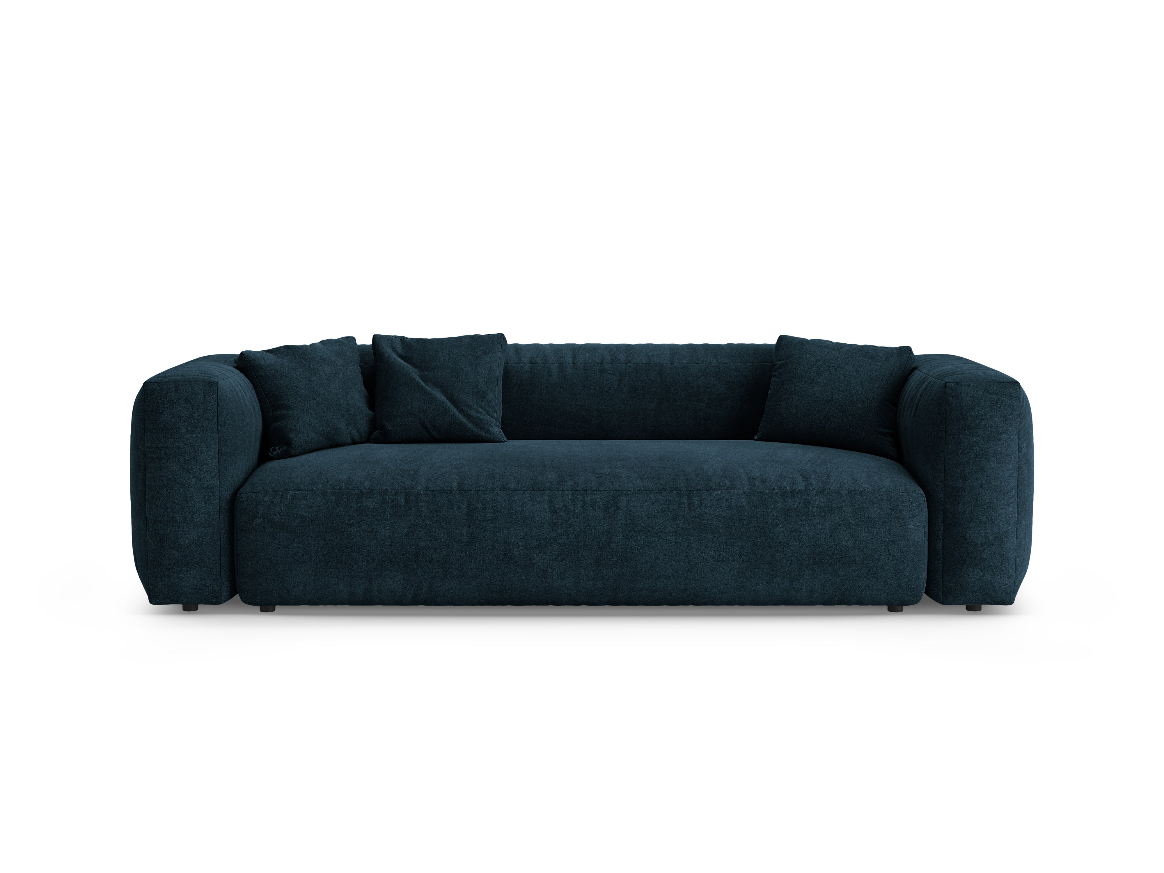 Martina Deep Petrol 3-Seater Velvet Sofa with Sleeping Function