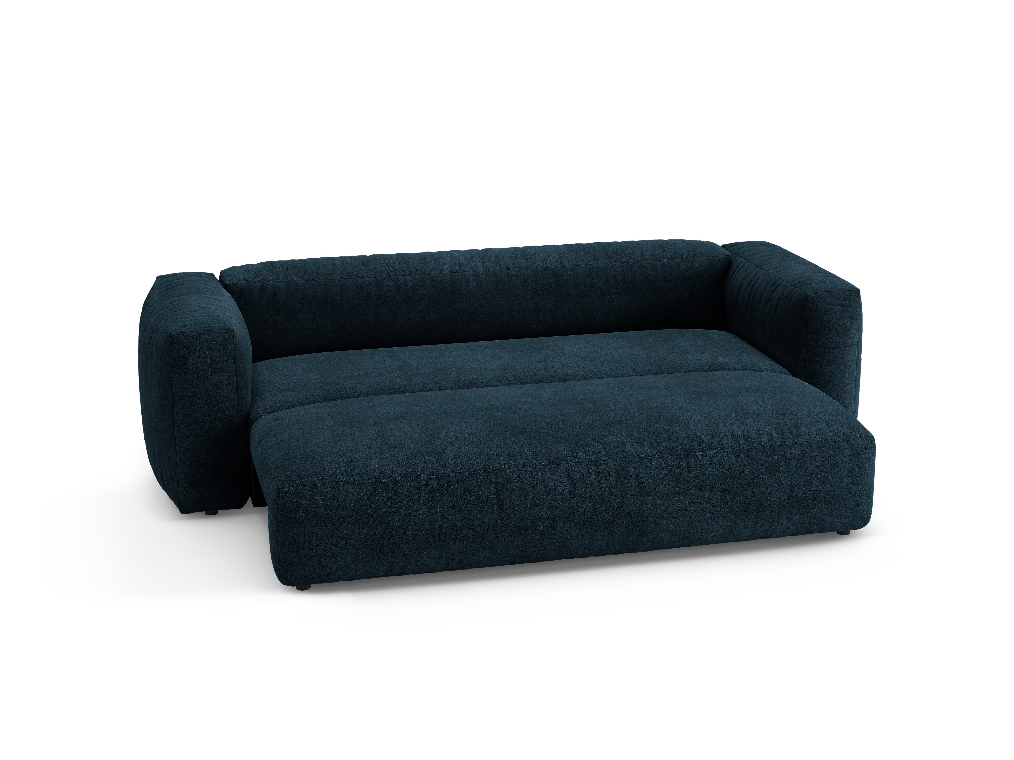 Martina Deep Petrol 3-Seater Velvet Sofa with Sleeping Function