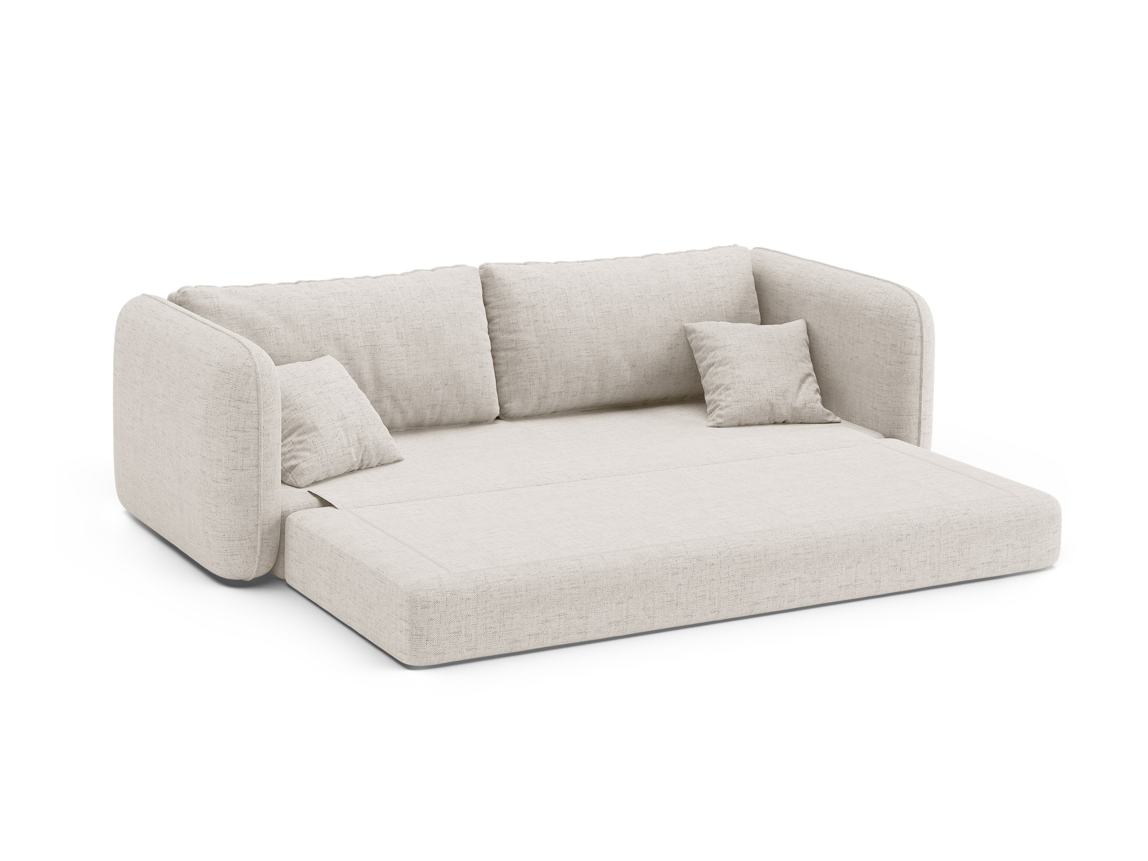 Sofa 3-sitzig mit Schlaffunktion DORMI hellbeige