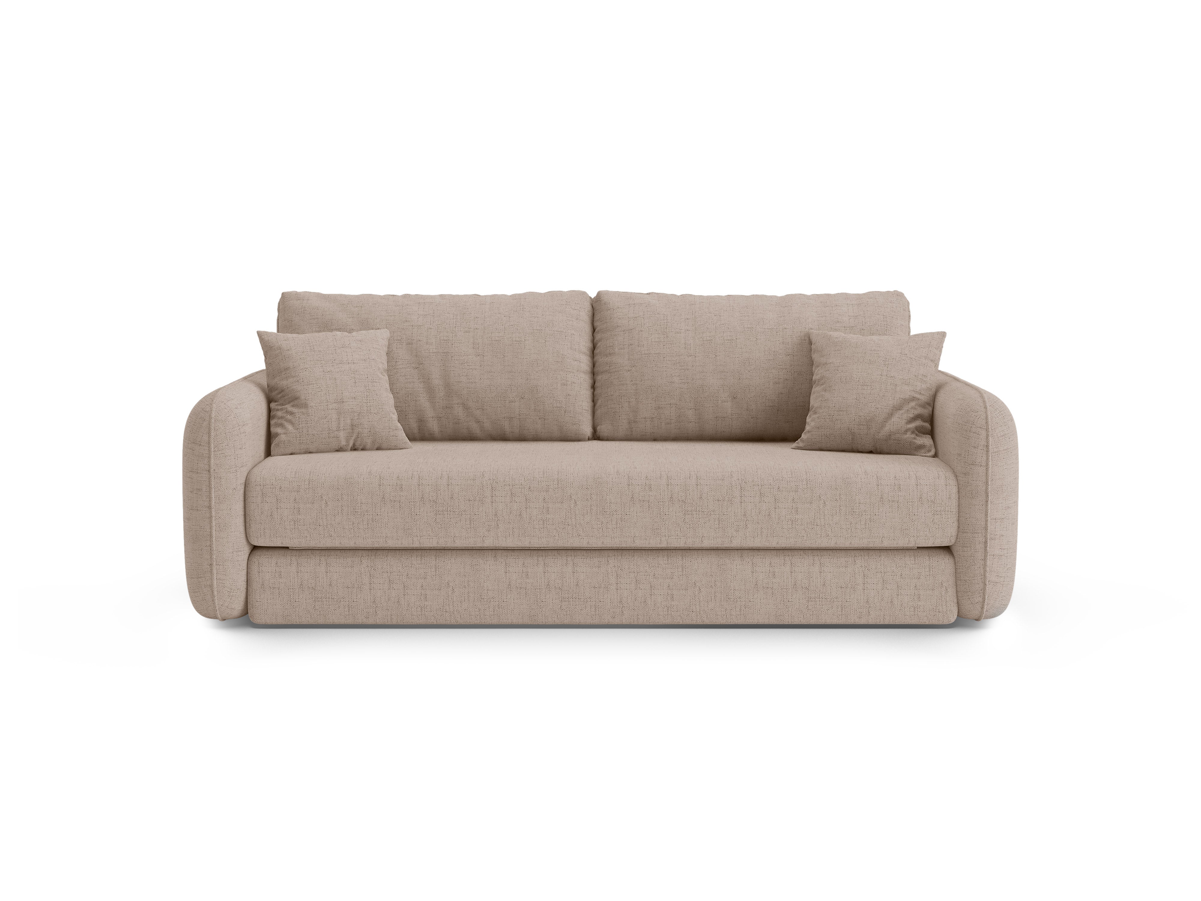 Sofa 3-zits met slaapfunctie DORMI cappuccino