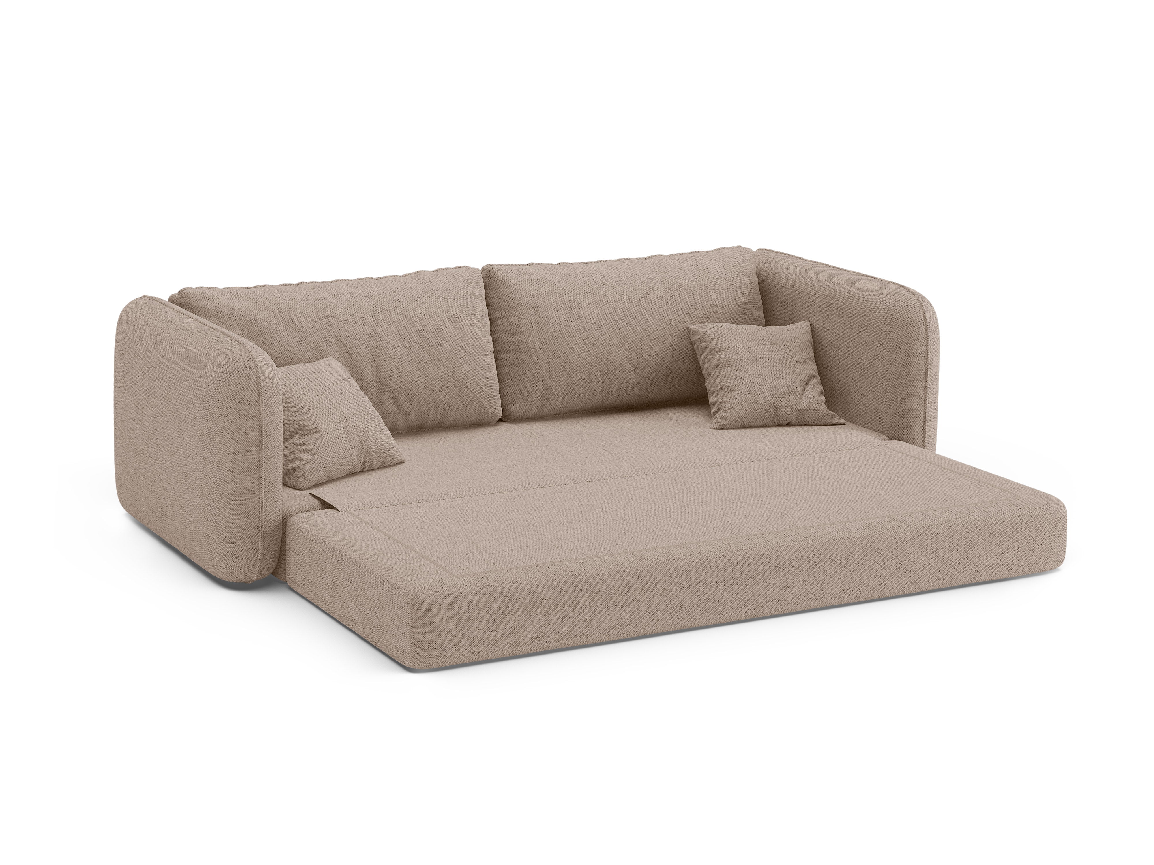 Sofa 3-zits met slaapfunctie DORMI cappuccino