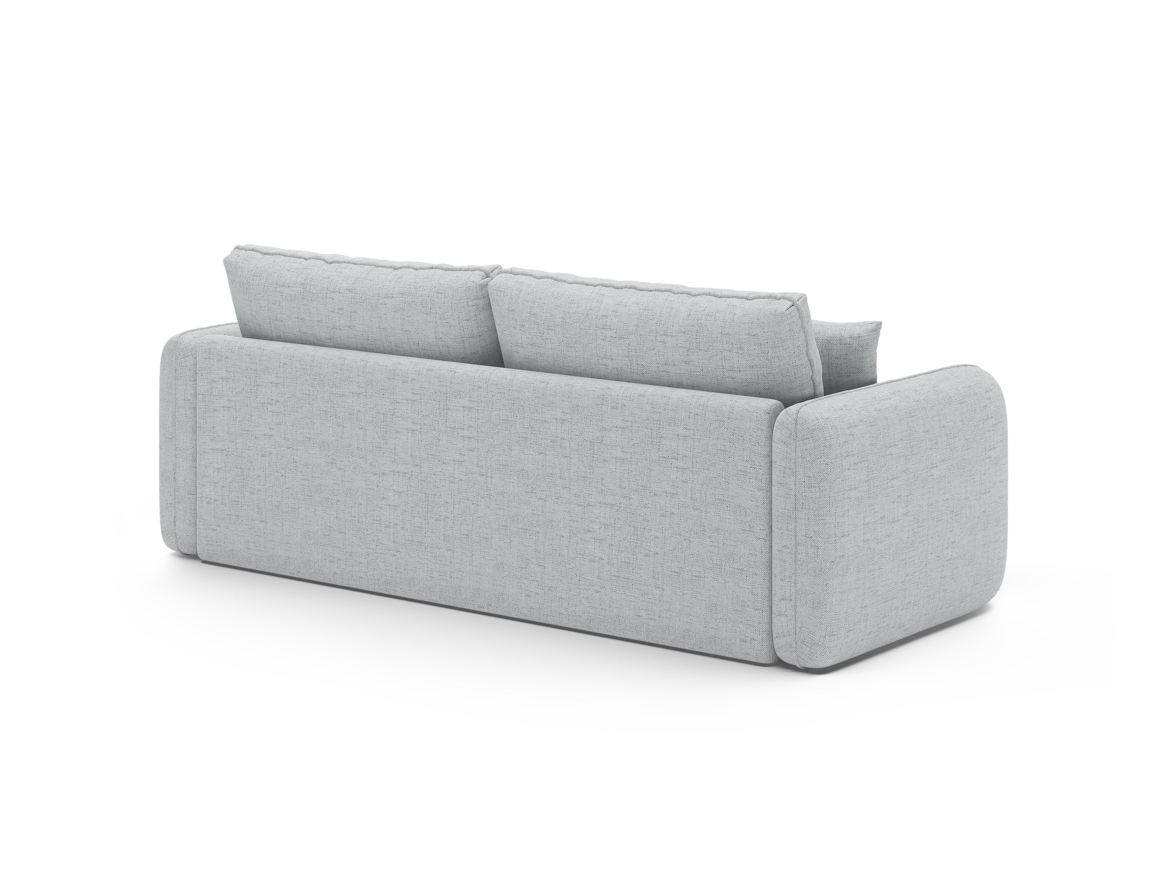 Sofa 3-zits met slaapfunctie DORMI lichtgrijs
