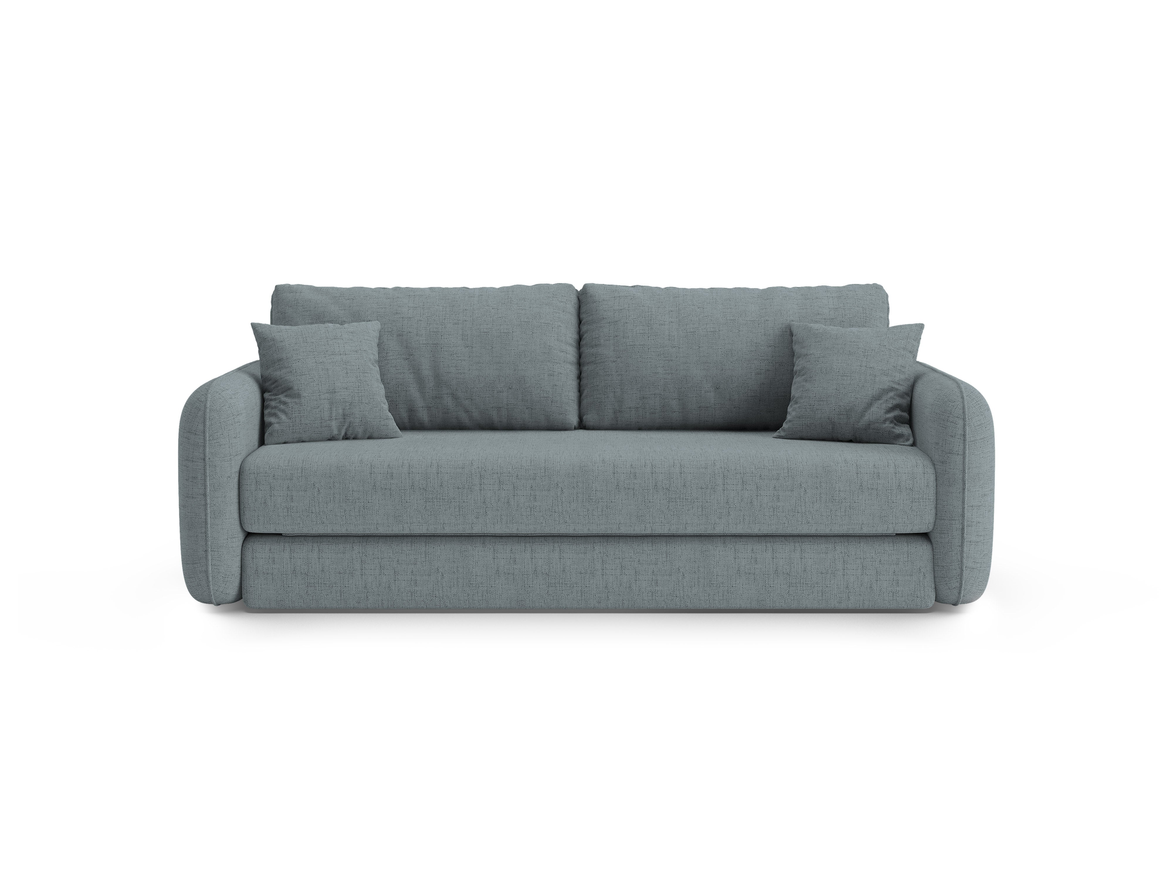Sofa 3-zits met slaapfunctie DORMI lichtblauw