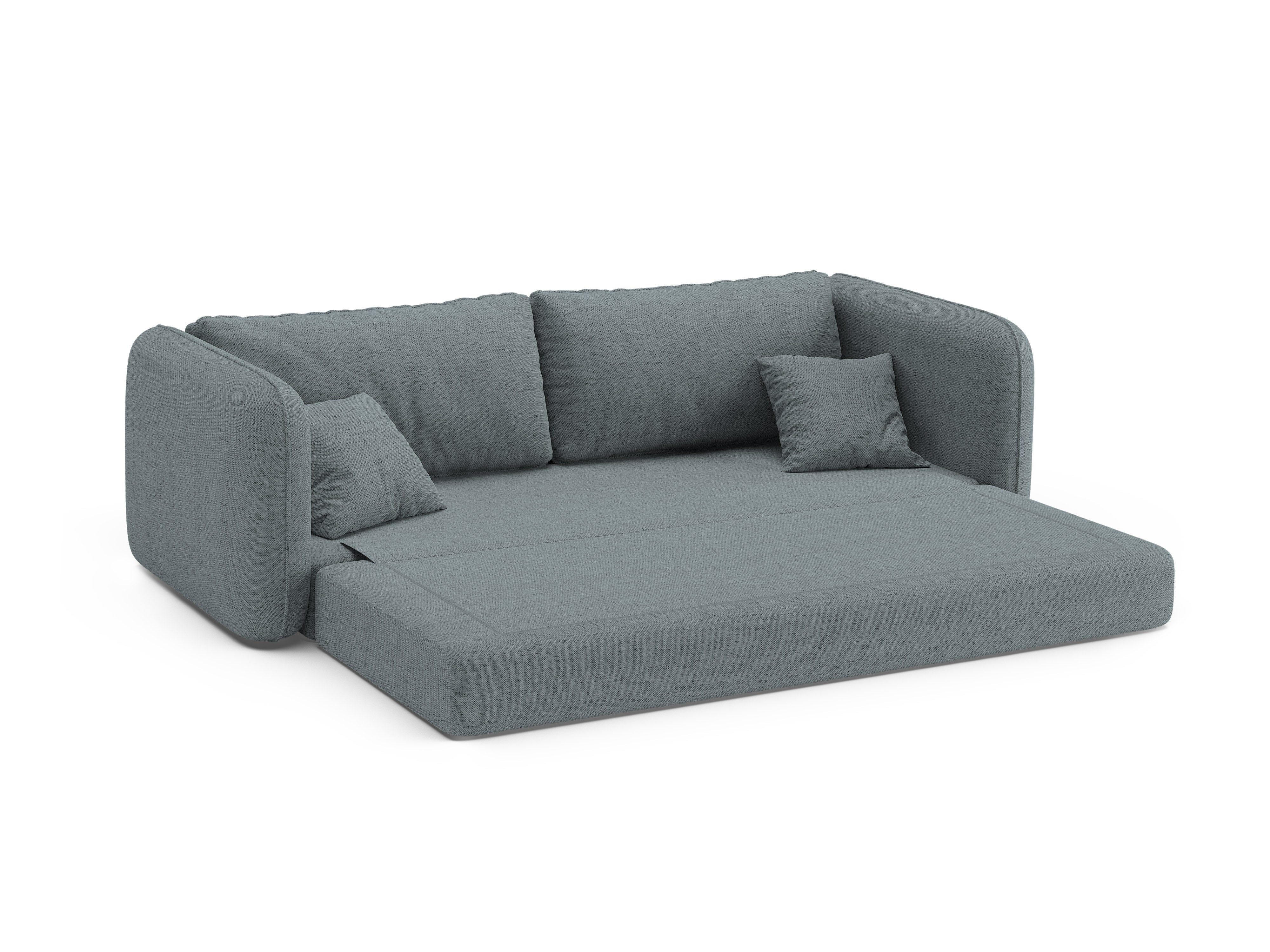 Sofa 3-zits met slaapfunctie DORMI lichtblauw