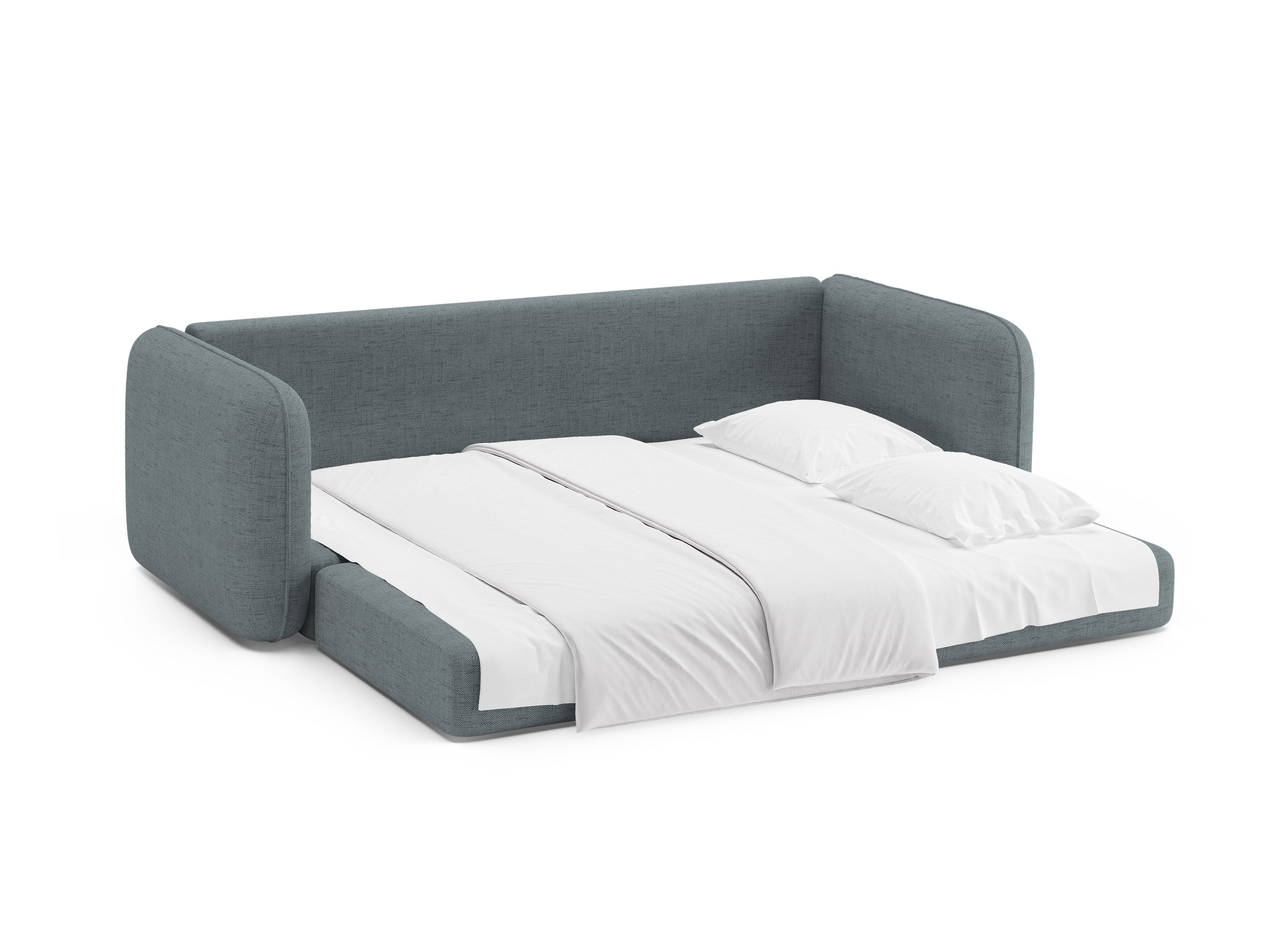 Sofa 3-zits met slaapfunctie DORMI lichtblauw