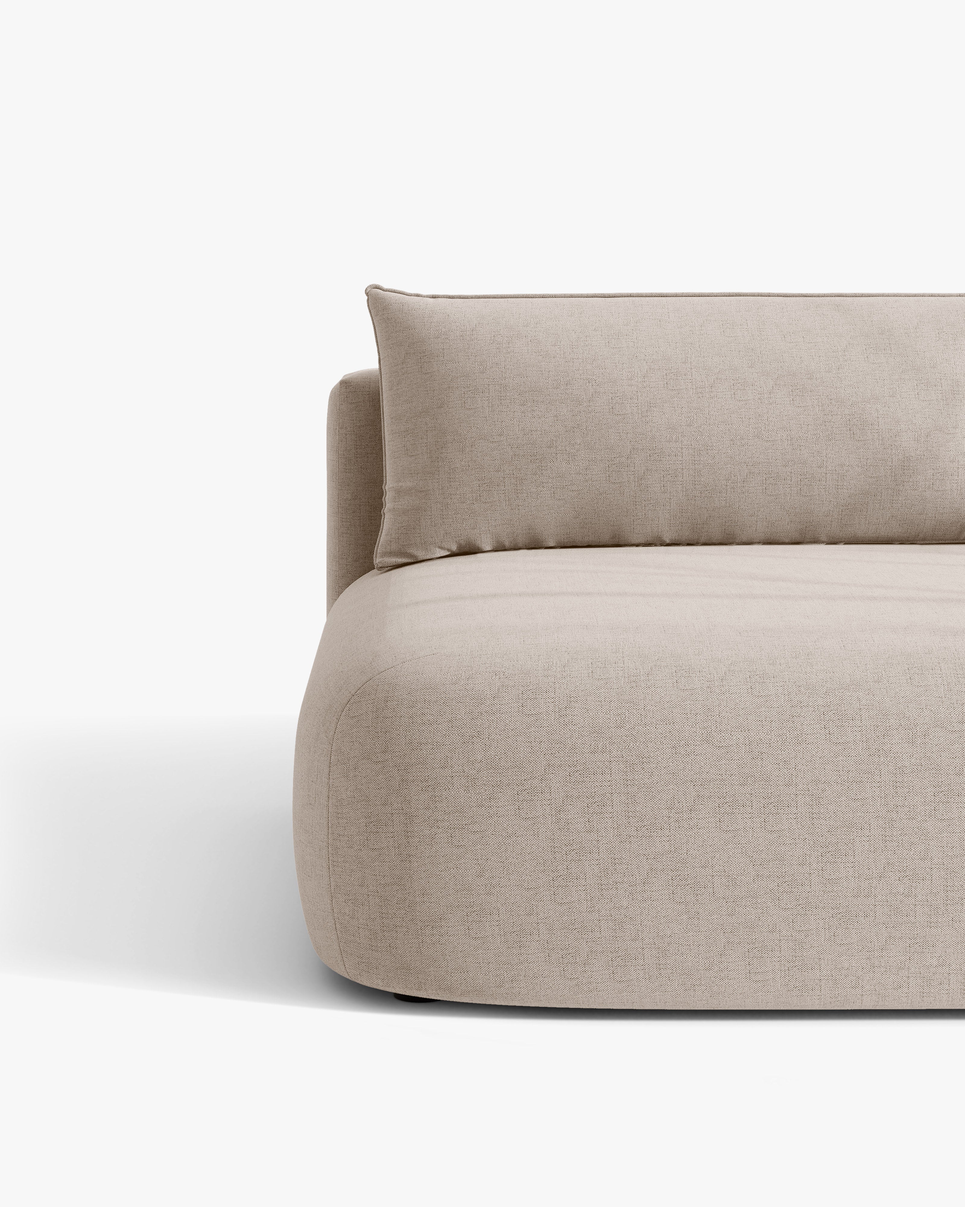 Sofa voor 3 personen met slaapfunctie HENA cappuccino