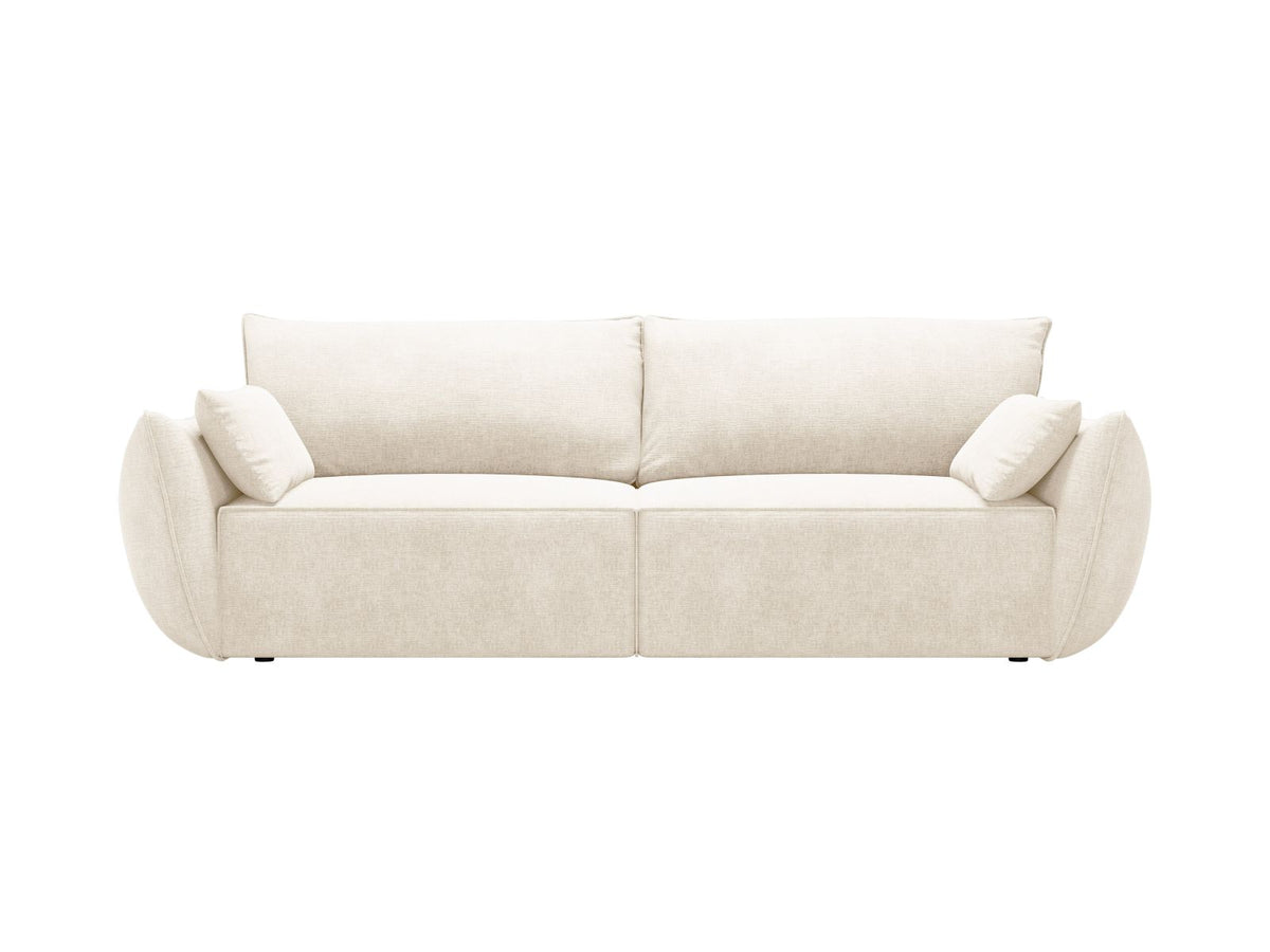 Sofa 3-osobowa z funkcją spania KAELLE jasnobeżowy szenil Over The Horizon – Micadoni
