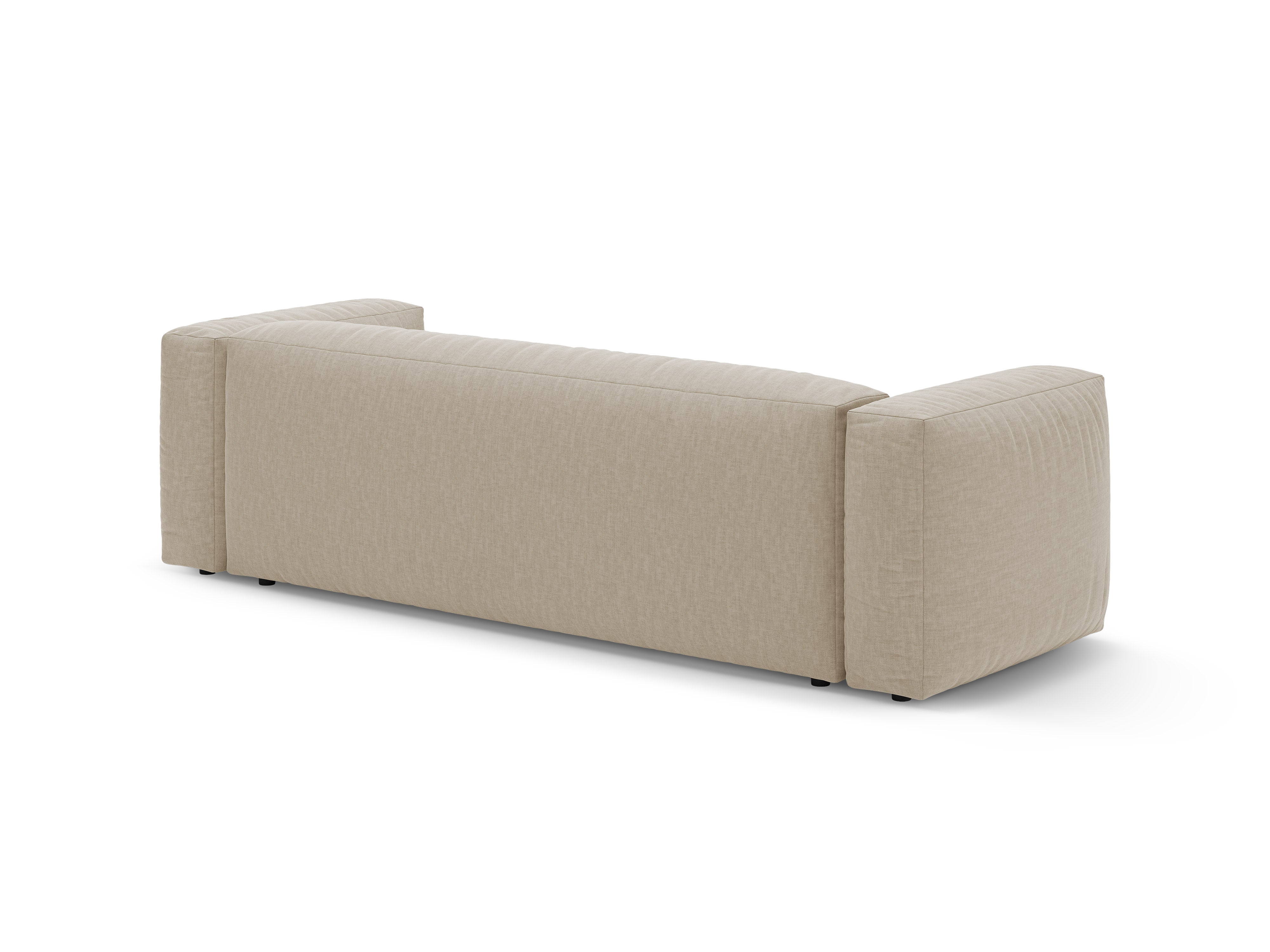 Sofa 3-sitzig mit Schlaffunktion MARTINA hellbeige
