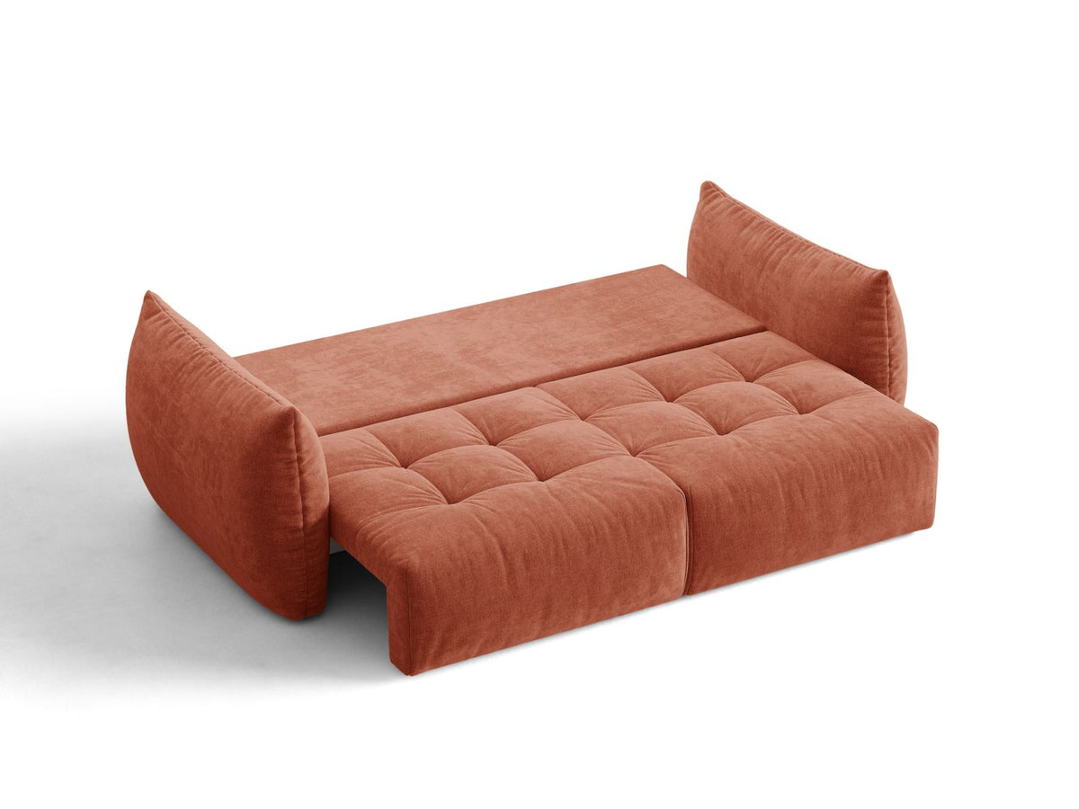 Sofa 3-osobowa z funkcją spania BLOOM kasztanowy – ujęcie 6