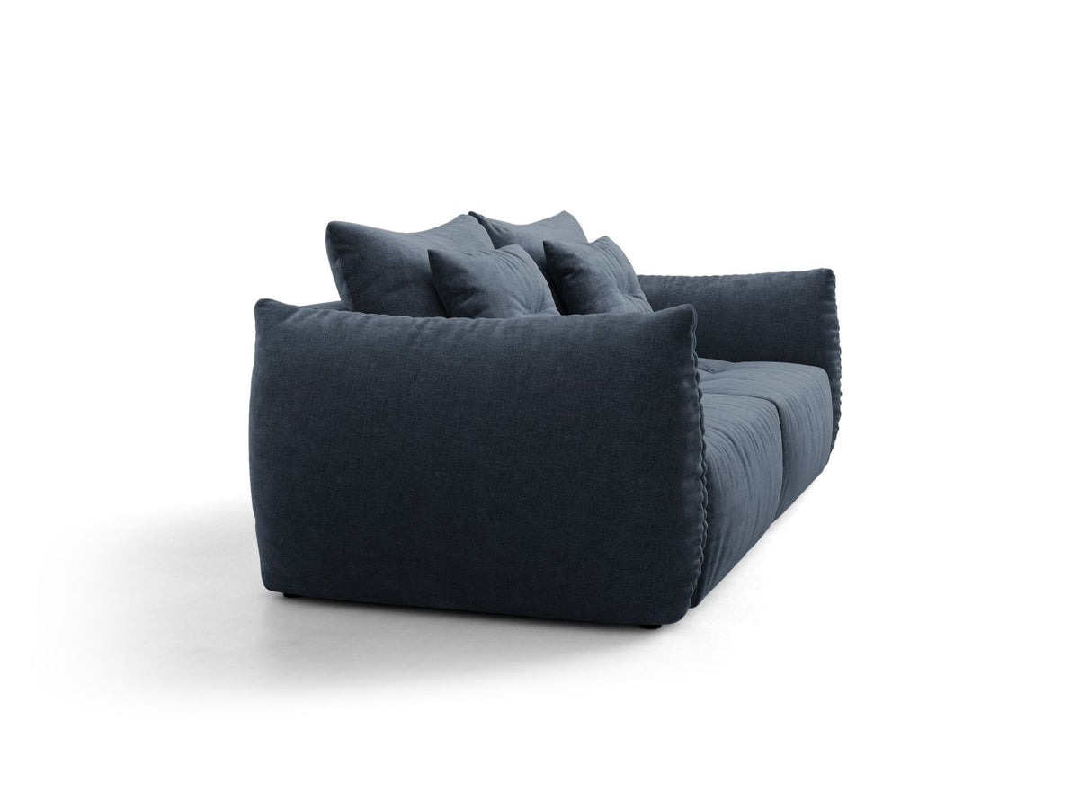 Sofa 3-osobowa z funkcją spania BLOOM granatowy – ujęcie 3