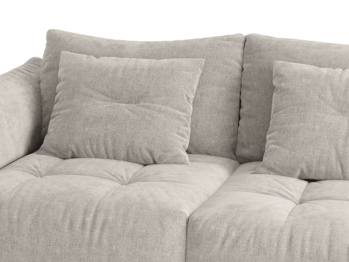 Sofa 3-osobowa z funkcją spania BLOOM jasnoszary – ujęcie 7